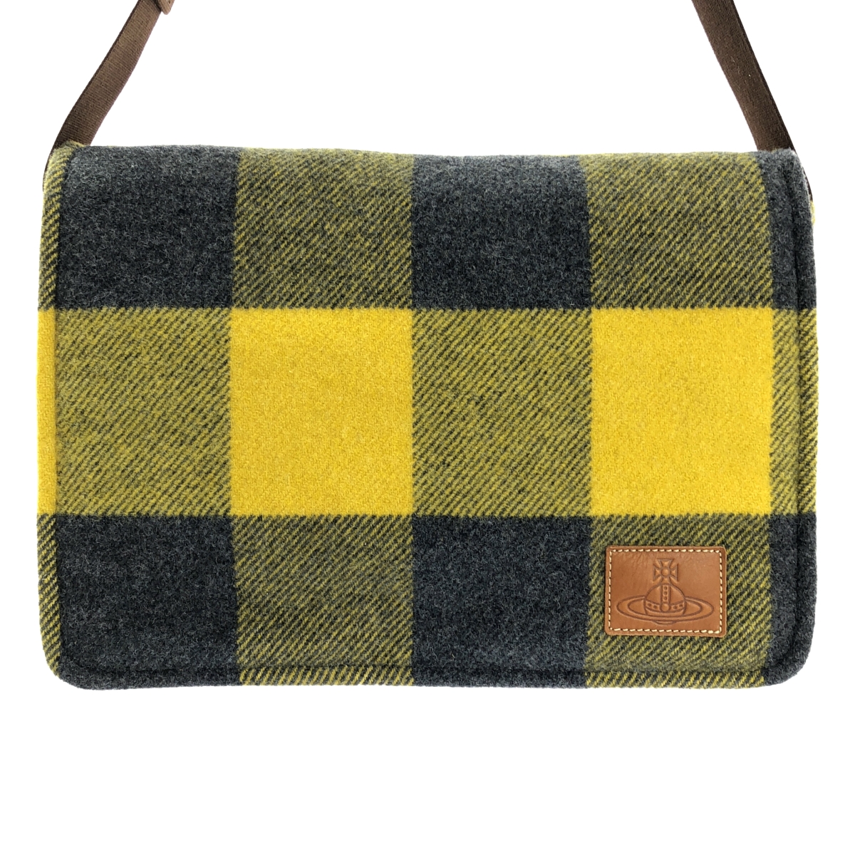 Vivienne Westwood / ヴィヴィアンウエストウッド ウール チェック メッセンジャーバッグ