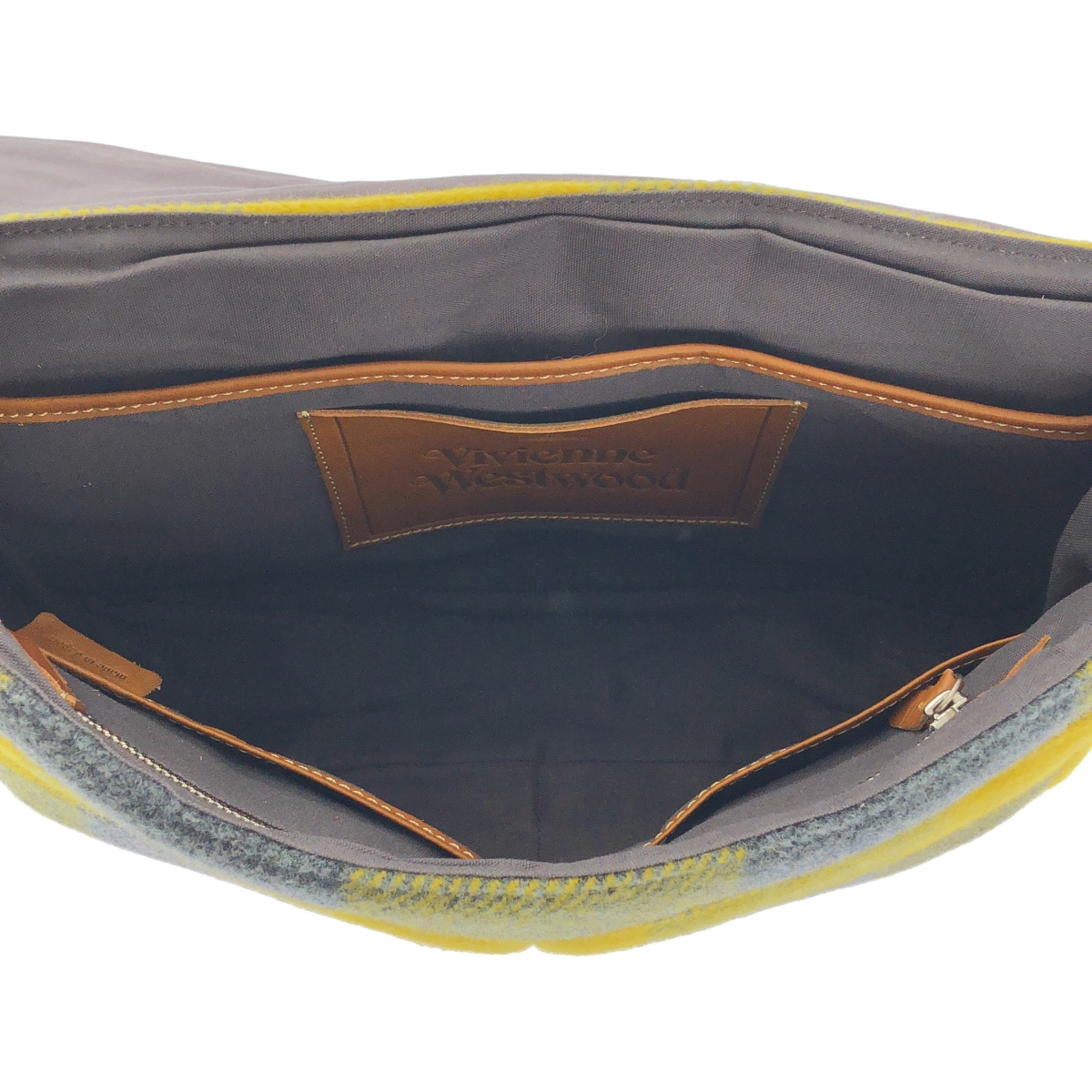 Vivienne Westwood / ヴィヴィアンウエストウッド ウール チェック メッセンジャーバッグ