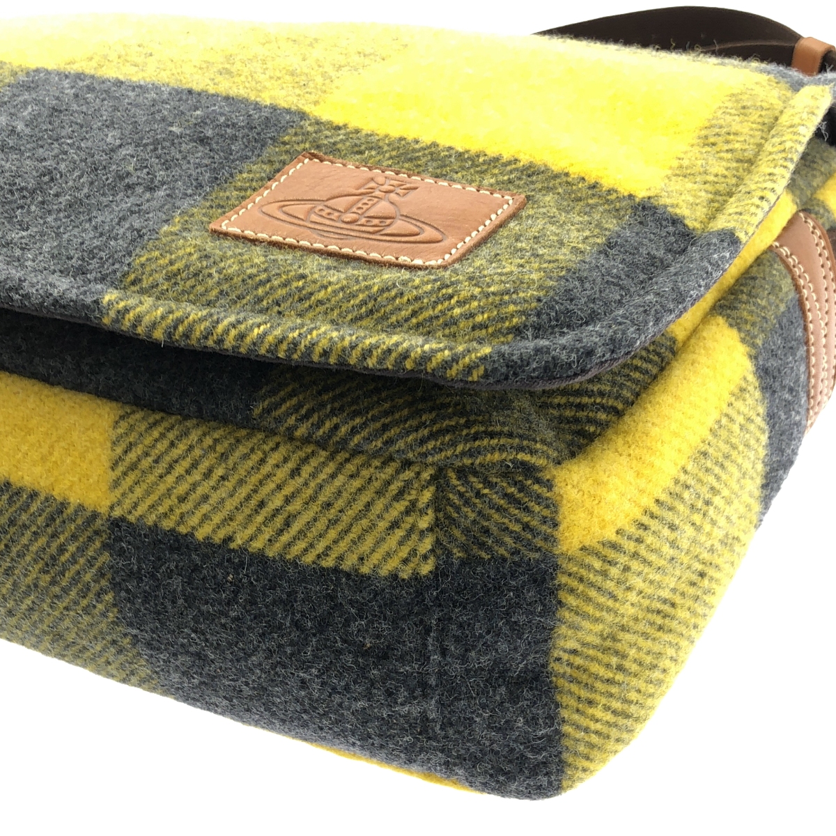 Vivienne Westwood / ヴィヴィアンウエストウッド ウール チェック メッセンジャーバッグ