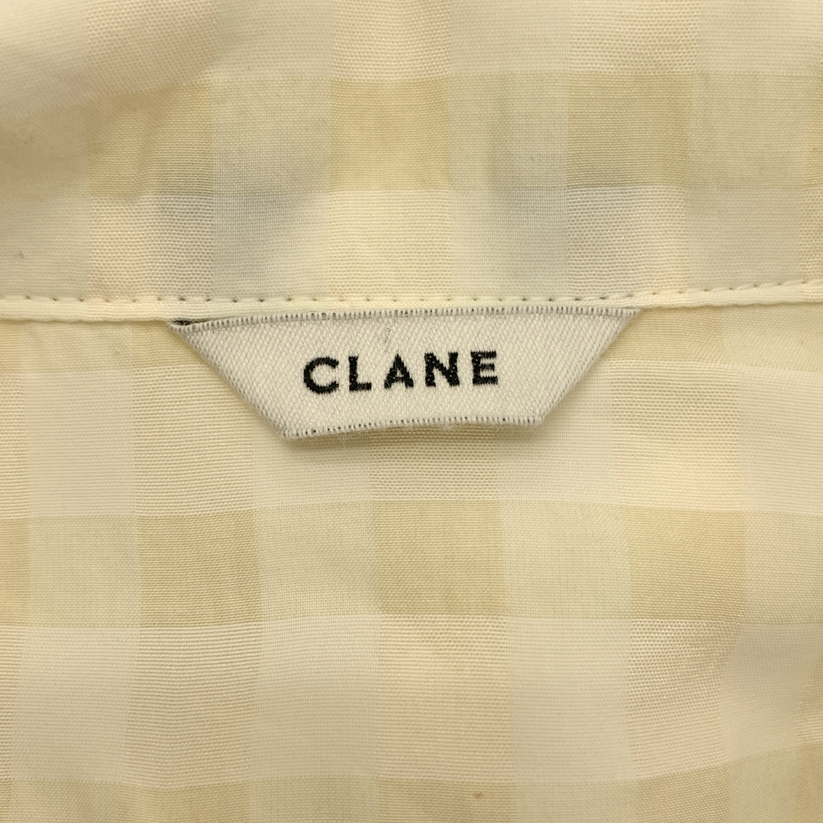 CLANE / クラネ GINGHAM CHECK DOME SLEEVE SHIRT / ギンガム チェック ドーム スリーブ シャツ ジャケット
