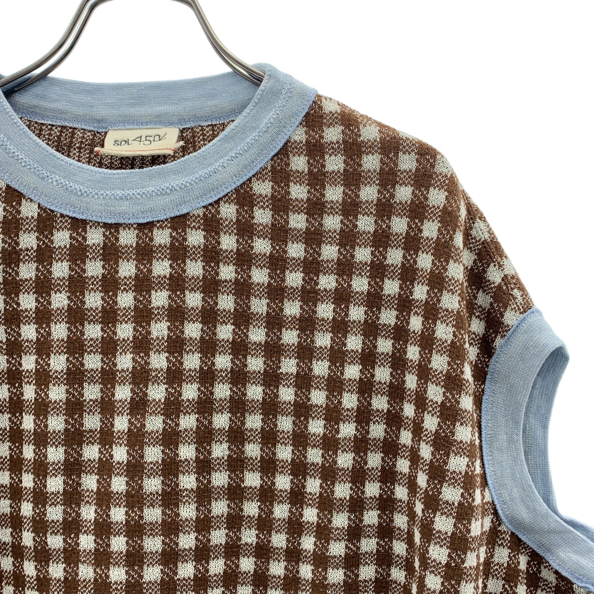 45r / フォーティファイブアール ギンガムチェックジャカードのMキャミ