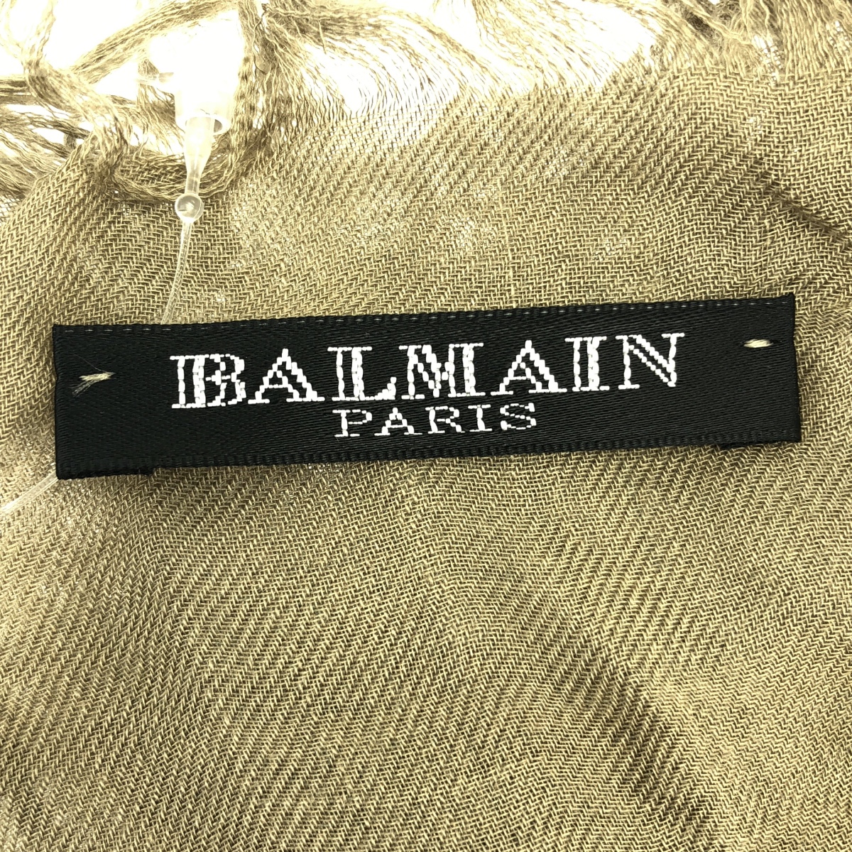 BALMAIN / バルマン レーヨン カシミヤ ウルフ フリンジストール