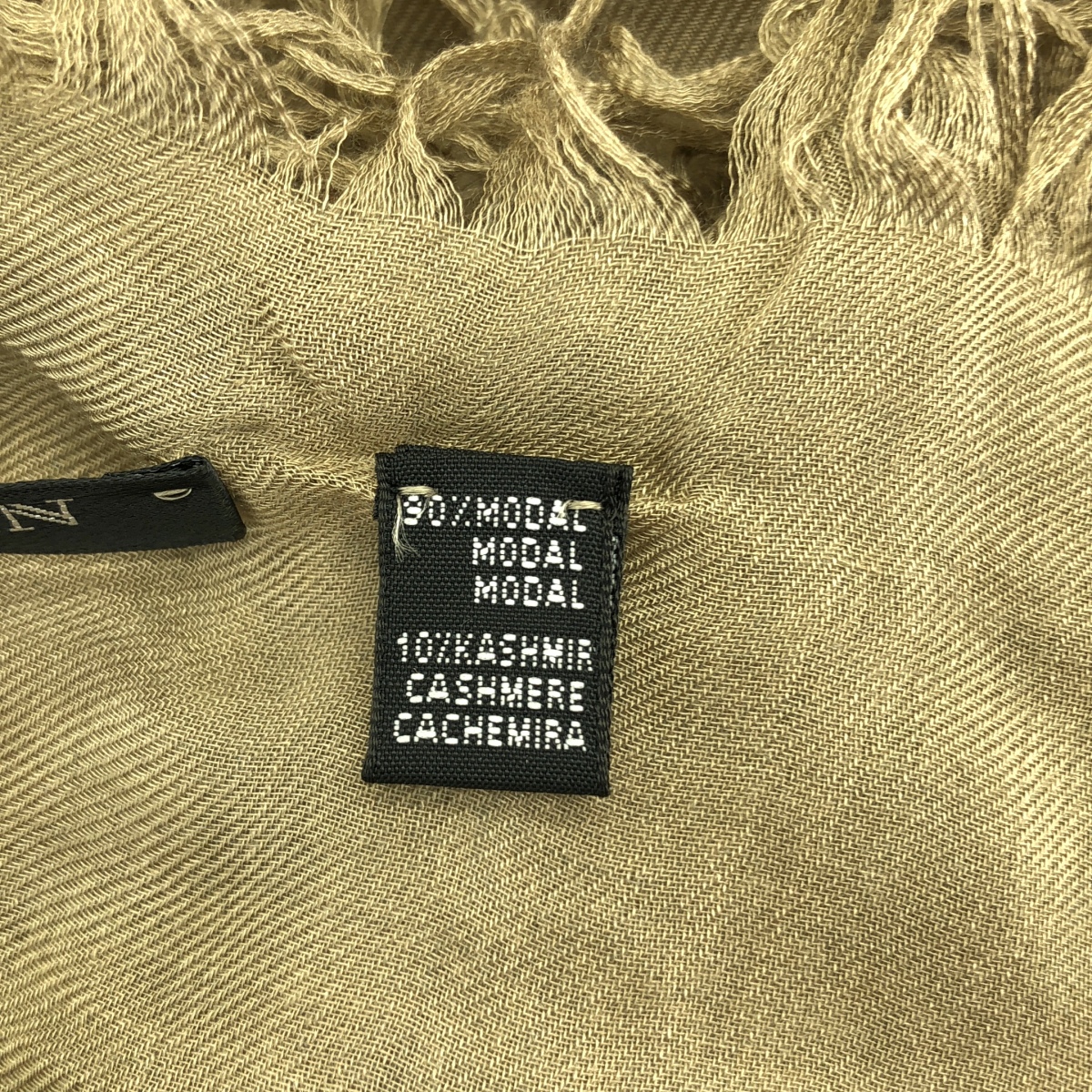 BALMAIN / バルマン レーヨン カシミヤ ウルフ フリンジストール