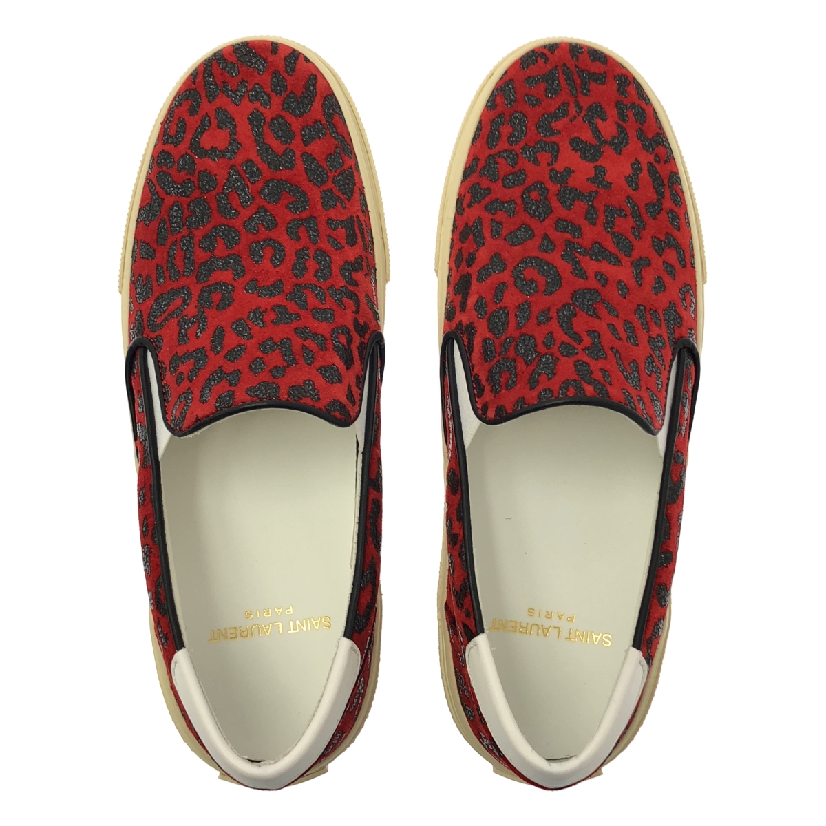 SAINT LAURENT / サンローラン ベイビーキャット 総柄 スリッポン スニーカー