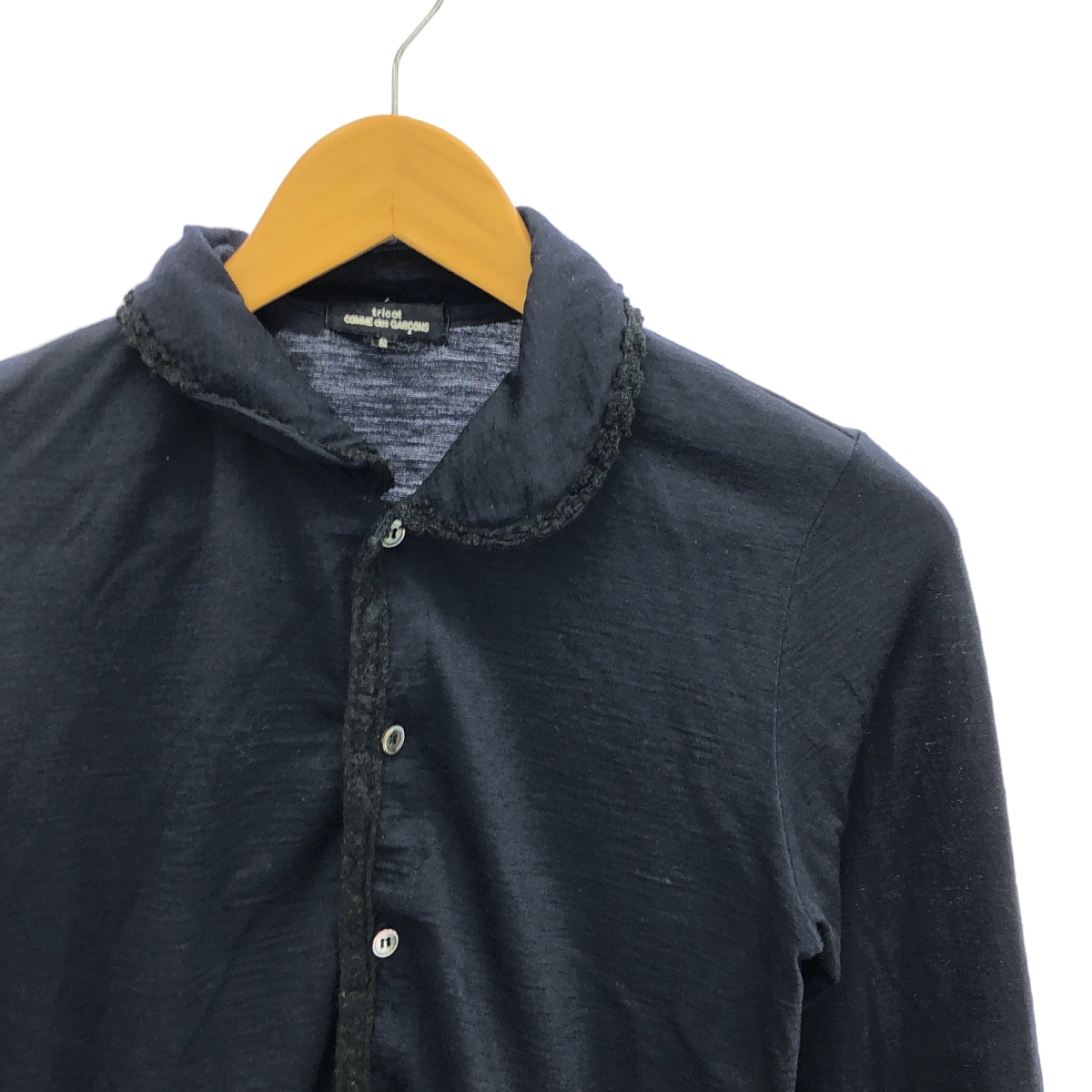 tricot COMME des GARCONS / トリココムデギャルソン ウール ラウンドカラー カーディガン
