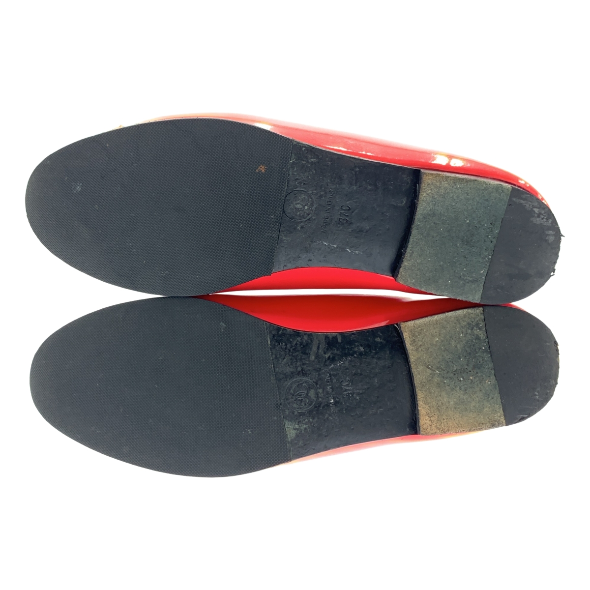 CHANEL / シャネル パテントレザー ココマーク バレリーナ フラットシューズ