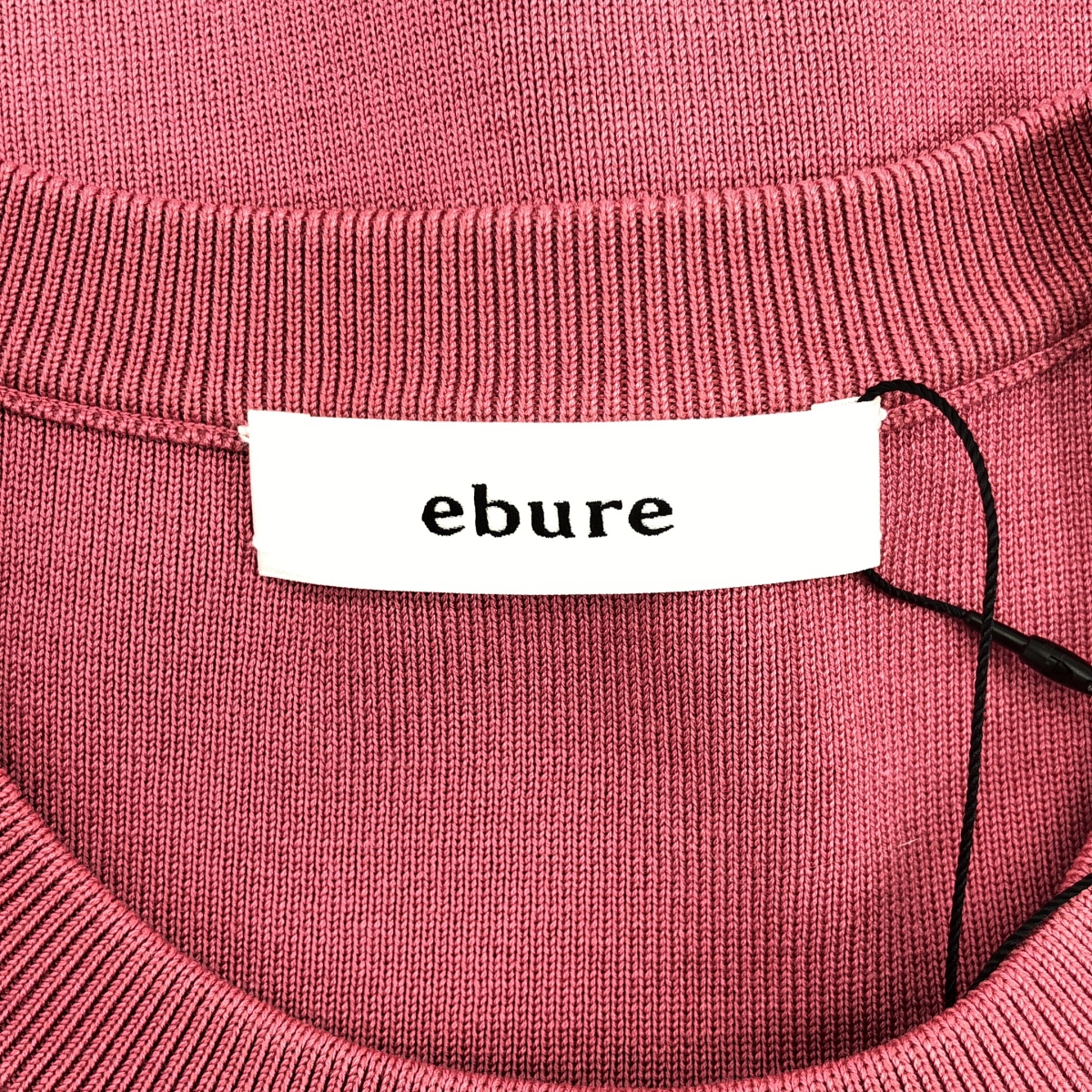 ebure / エブール コットン シルク クルーネック ニット