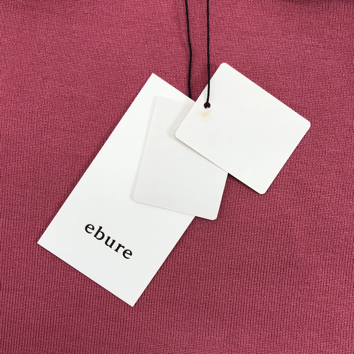 ebure / エブール コットン シルク クルーネック ニット