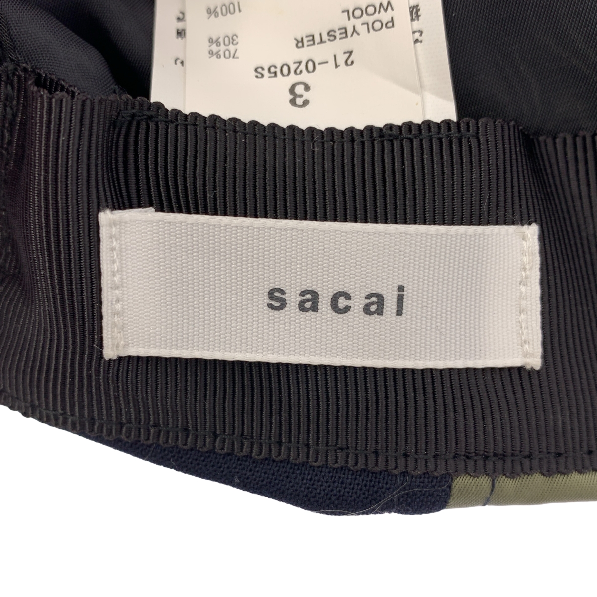 sacai / サカイ Hank Willis Thomas Solid Mix Cap 異素材 キャップ