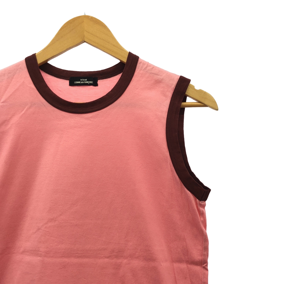 tricot COMME des GARCONS / トリココムデギャルソン コットン パイピング タンクトップ