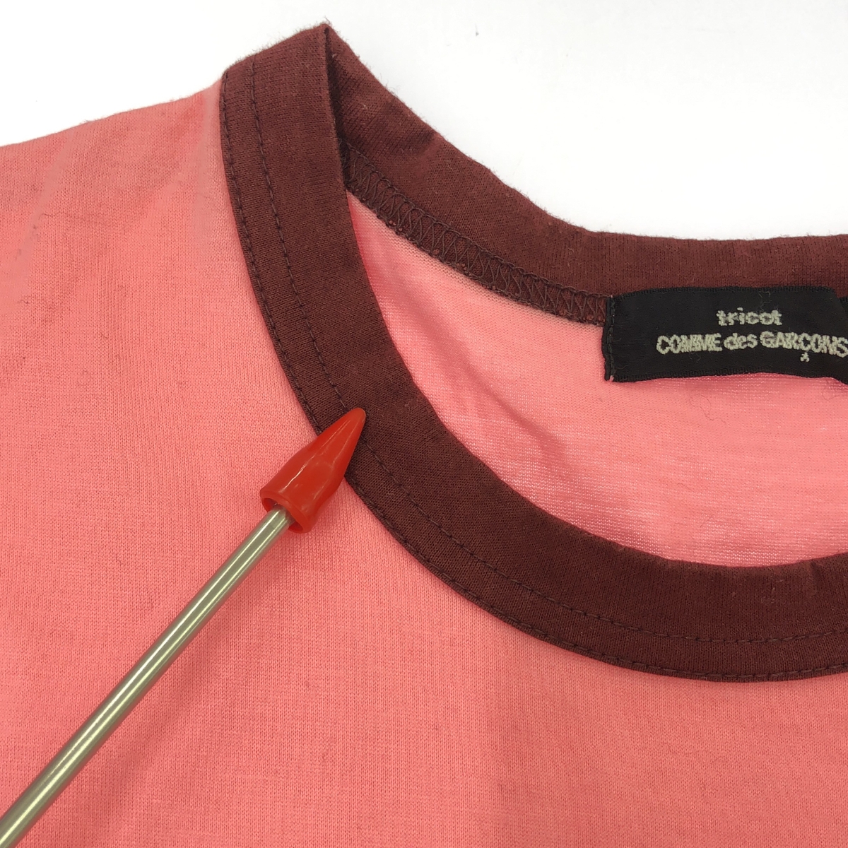 tricot COMME des GARCONS / トリココムデギャルソン コットン パイピング タンクトップ