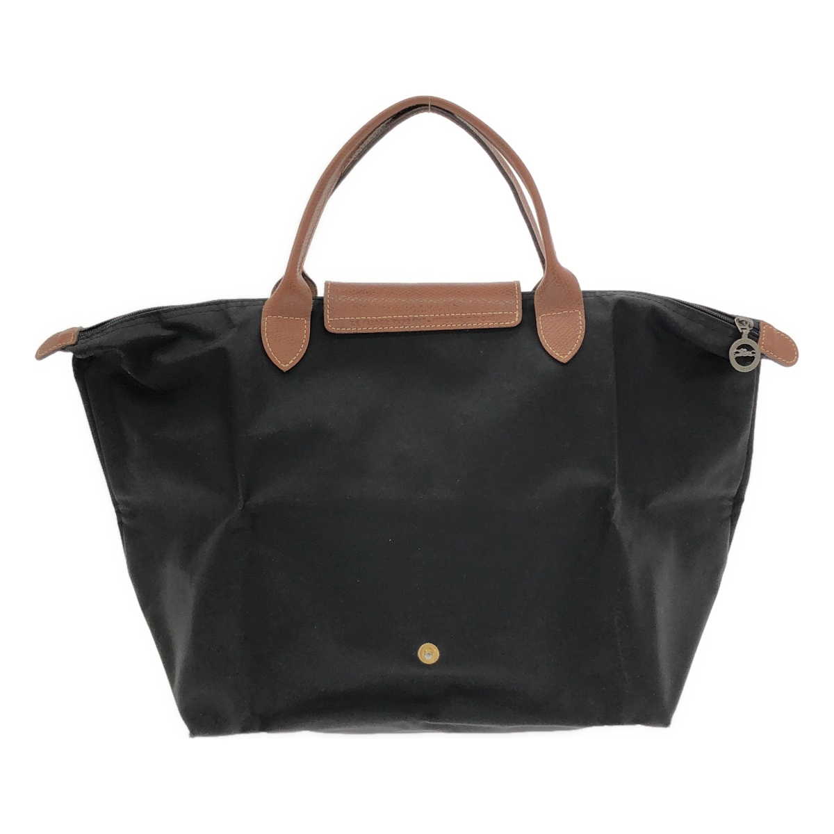 Longchamp / ロンシャン le pliage type m modele depose / レザー切替 ロゴ ハンド トートバッグ