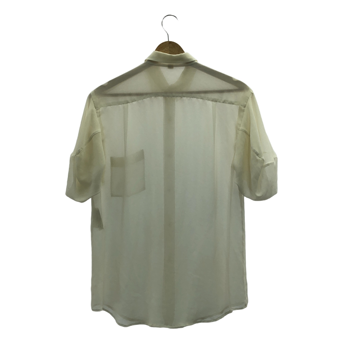 COMME des GARCONS / コムデギャルソン 推定1990s〜 ポリエステル レギュラーカラー シアー シャツ ブラウス