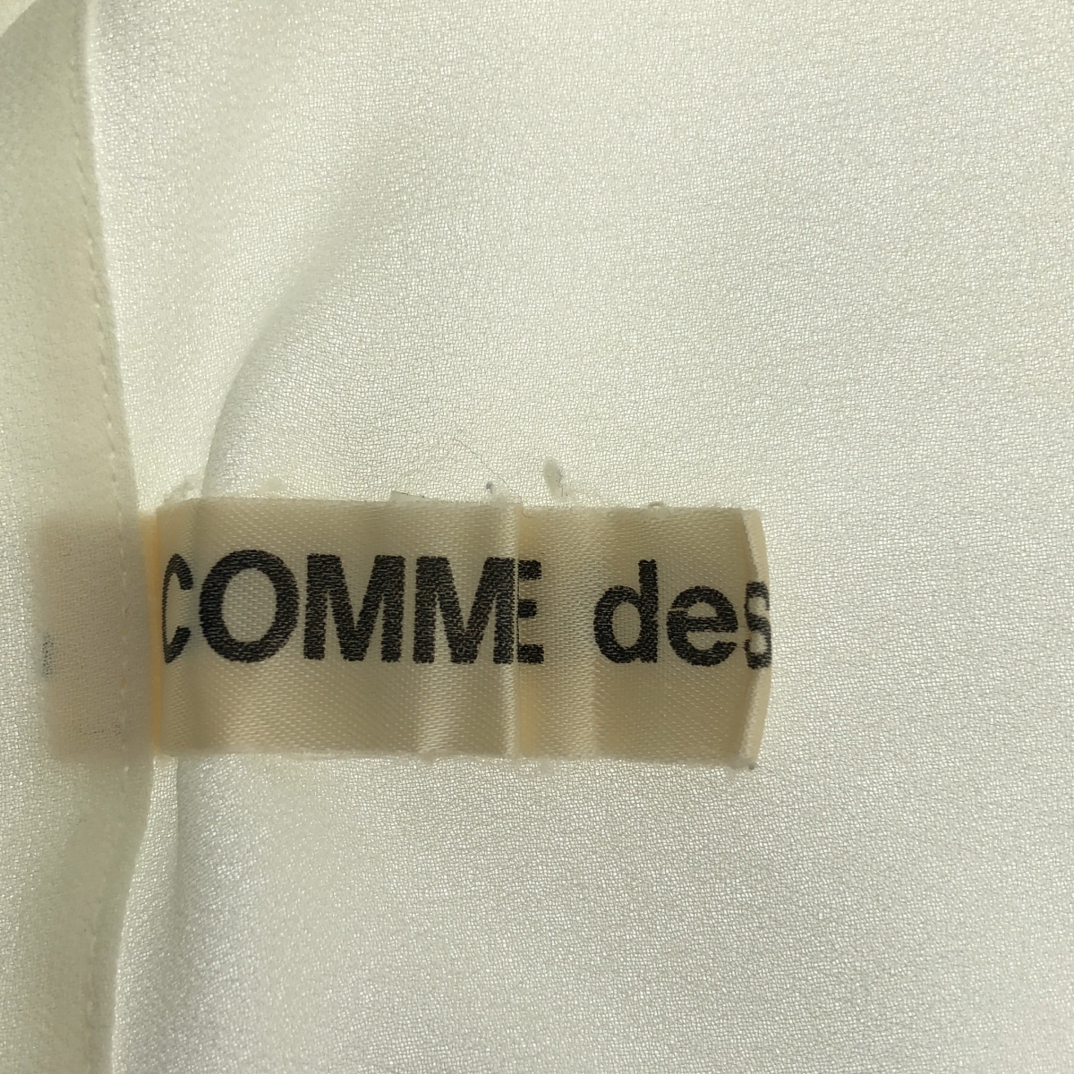 COMME des GARCONS / コムデギャルソン 推定1990s〜 ポリエステル レギュラーカラー シアー シャツ ブラウス