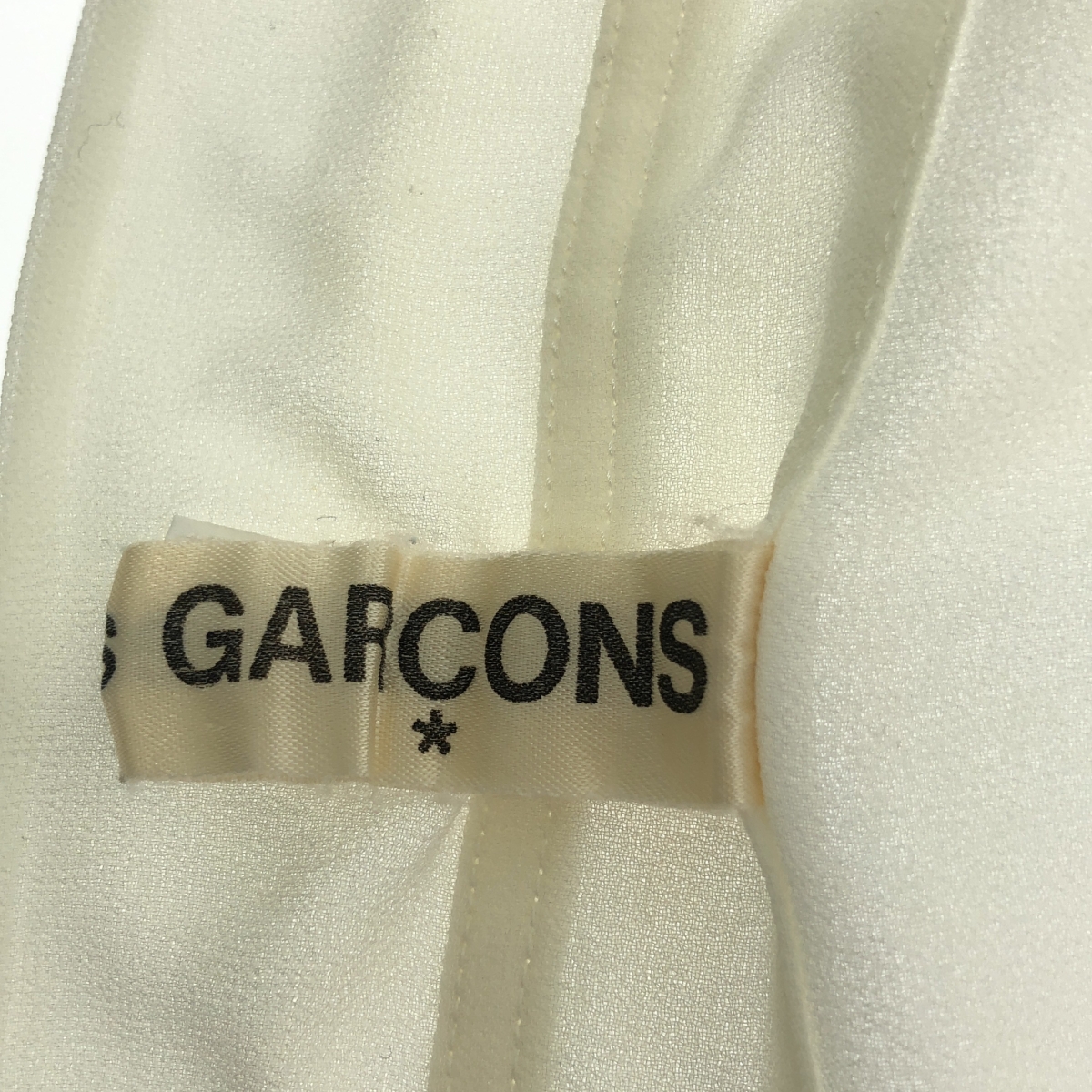 COMME des GARCONS / コムデギャルソン 推定1990s〜 ポリエステル レギュラーカラー シアー シャツ ブラウス