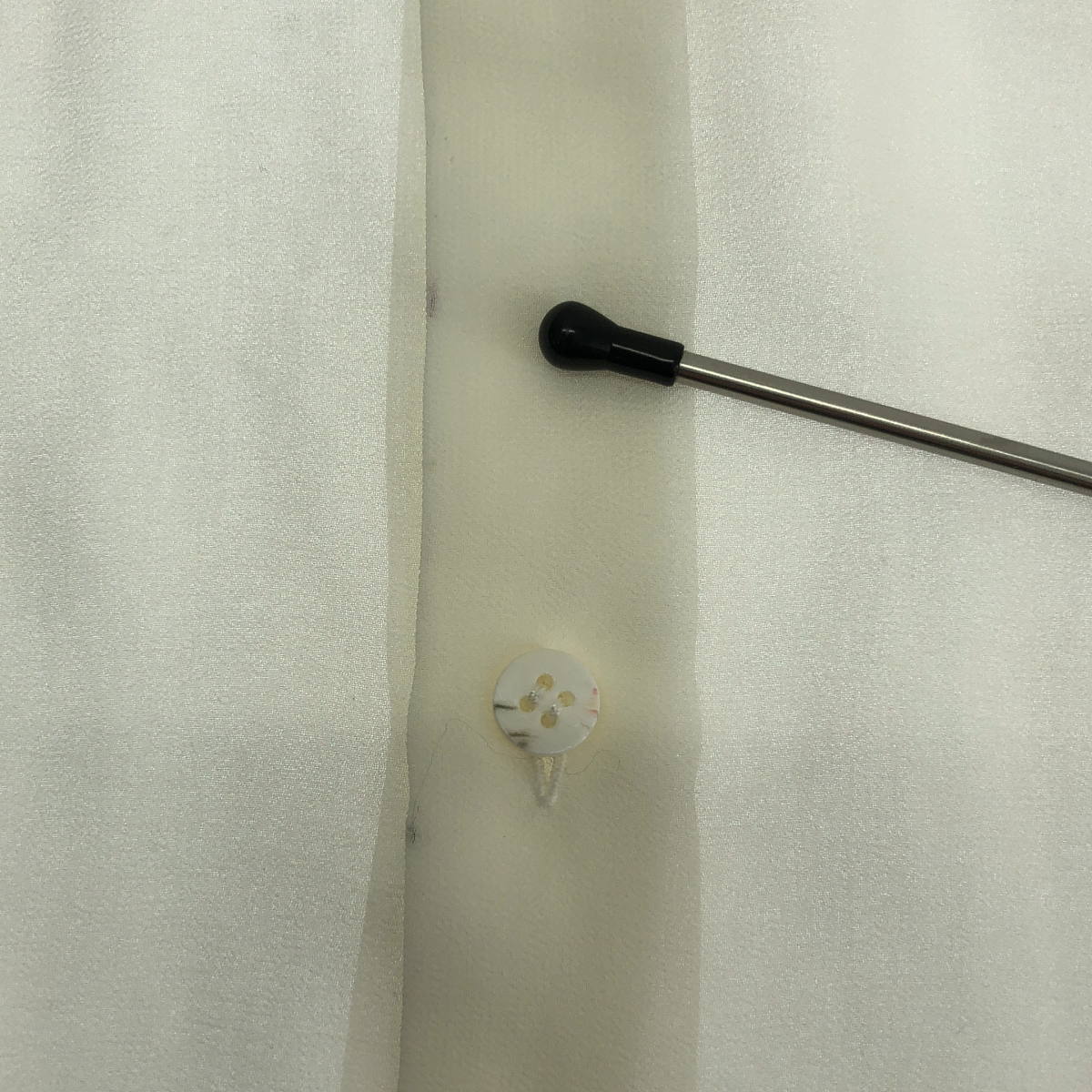 COMME des GARCONS / コムデギャルソン 推定1990s〜 ポリエステル レギュラーカラー シアー シャツ ブラウス