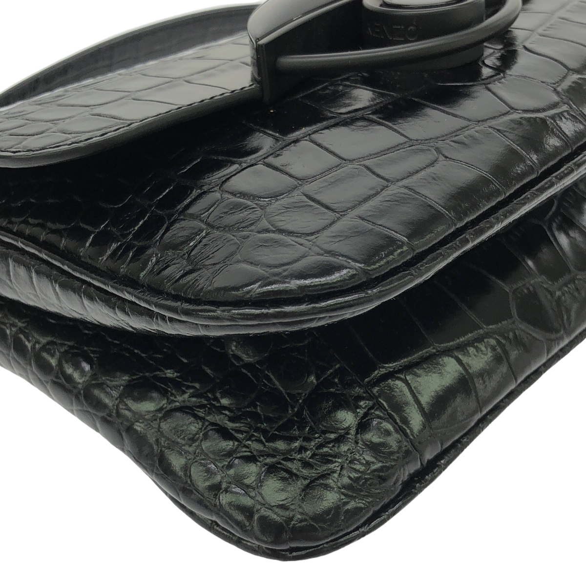 KENZO / ケンゾー Tail Mini Croco Emboss クロコ型押し レザー 2Way ハンドバッグ
