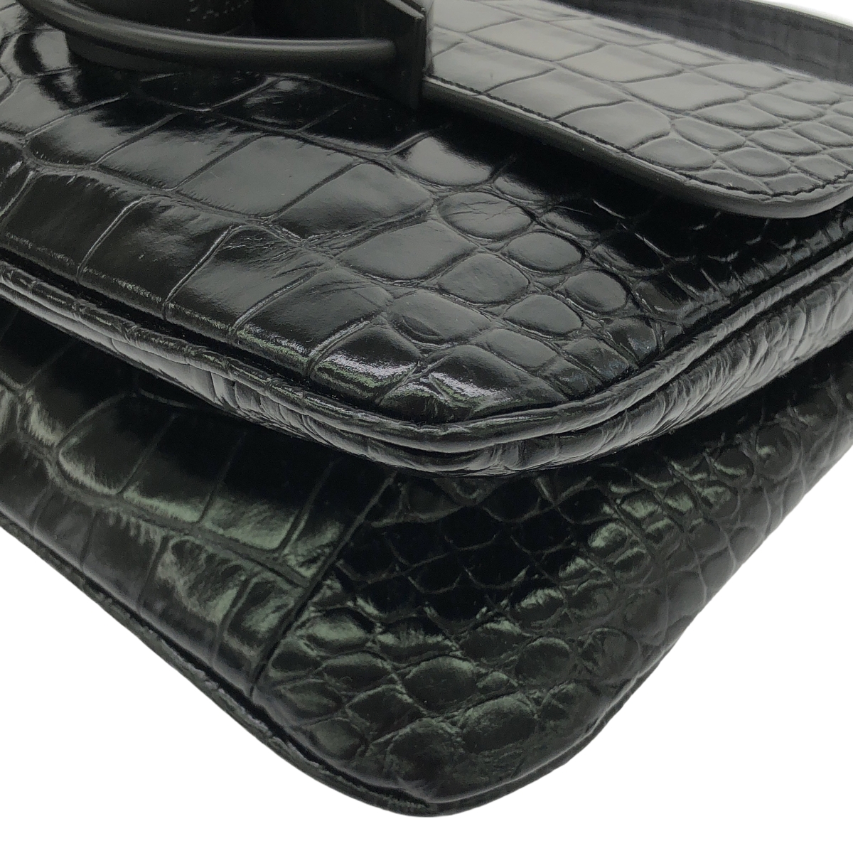 KENZO / ケンゾー Tail Mini Croco Emboss クロコ型押し レザー 2Way ハンドバッグ