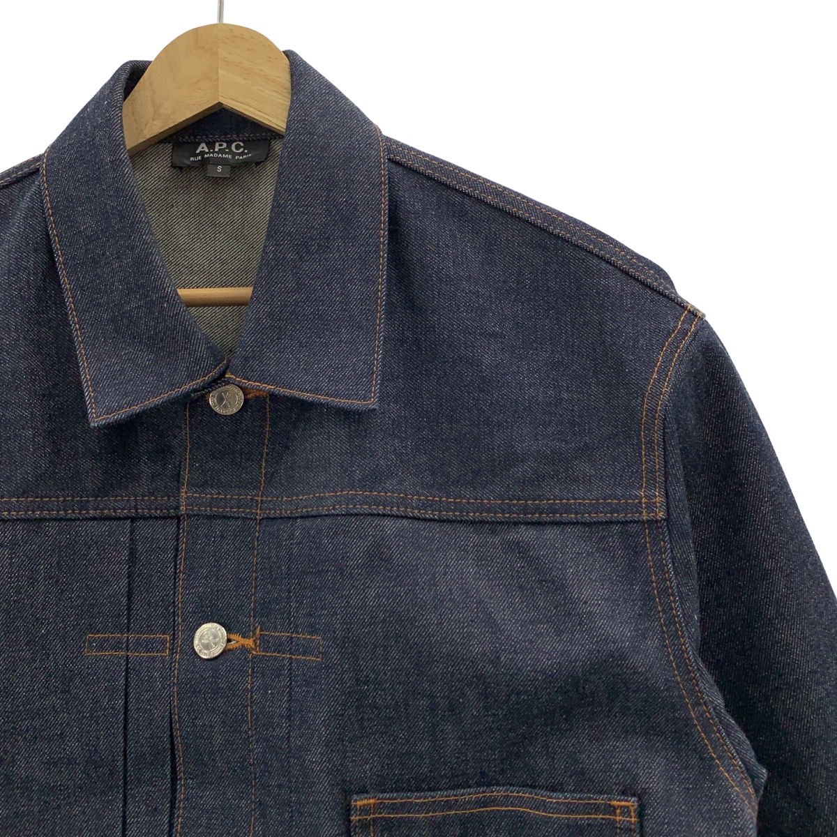 A.P.C. / アーペーセー Rue Madame Paris / DENIM BRUT VESTE JEAN JPS / 1st リジット 濃紺 デニムジャケット