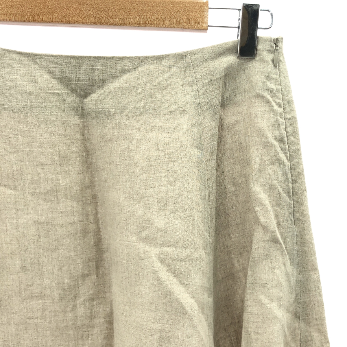 MUSE de Deuxieme Classe / ミューズドゥーズィーエムクラス 【 Col Pierrot / コルピエロ 】ALBINI LINEN FLARE / リネン サイドジップ スカート