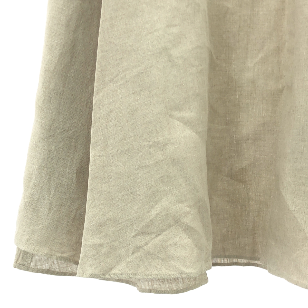 MUSE de Deuxieme Classe / ミューズドゥーズィーエムクラス 【 Col Pierrot / コルピエロ 】ALBINI LINEN FLARE / リネン サイドジップ スカート