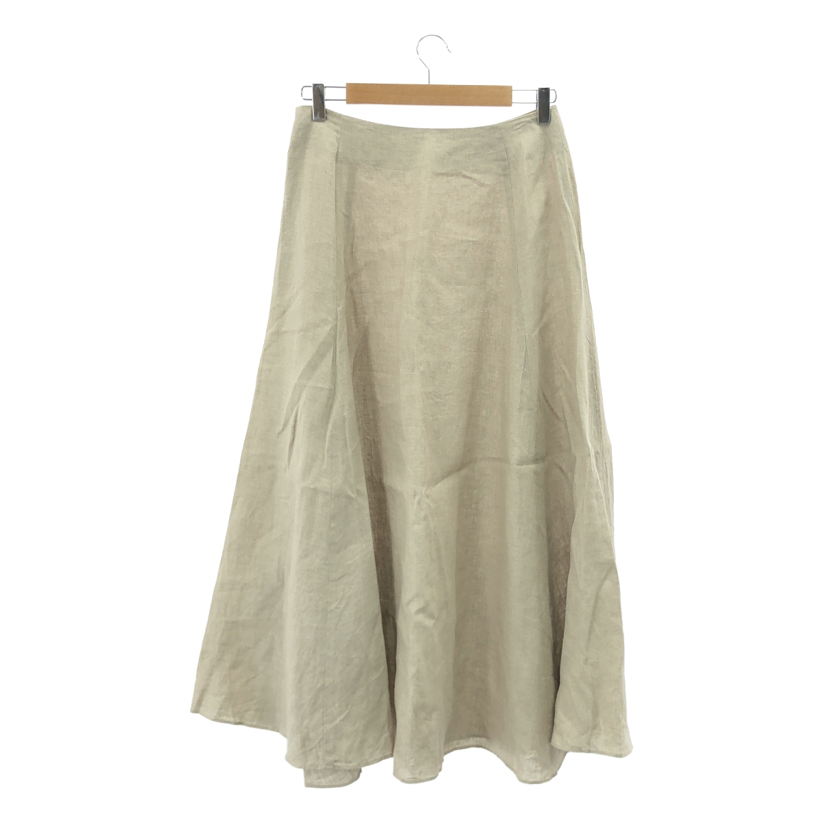 MUSE de Deuxieme Classe / ミューズドゥーズィーエムクラス 【 Col Pierrot / コルピエロ 】ALBINI LINEN FLARE / リネン サイドジップ スカート