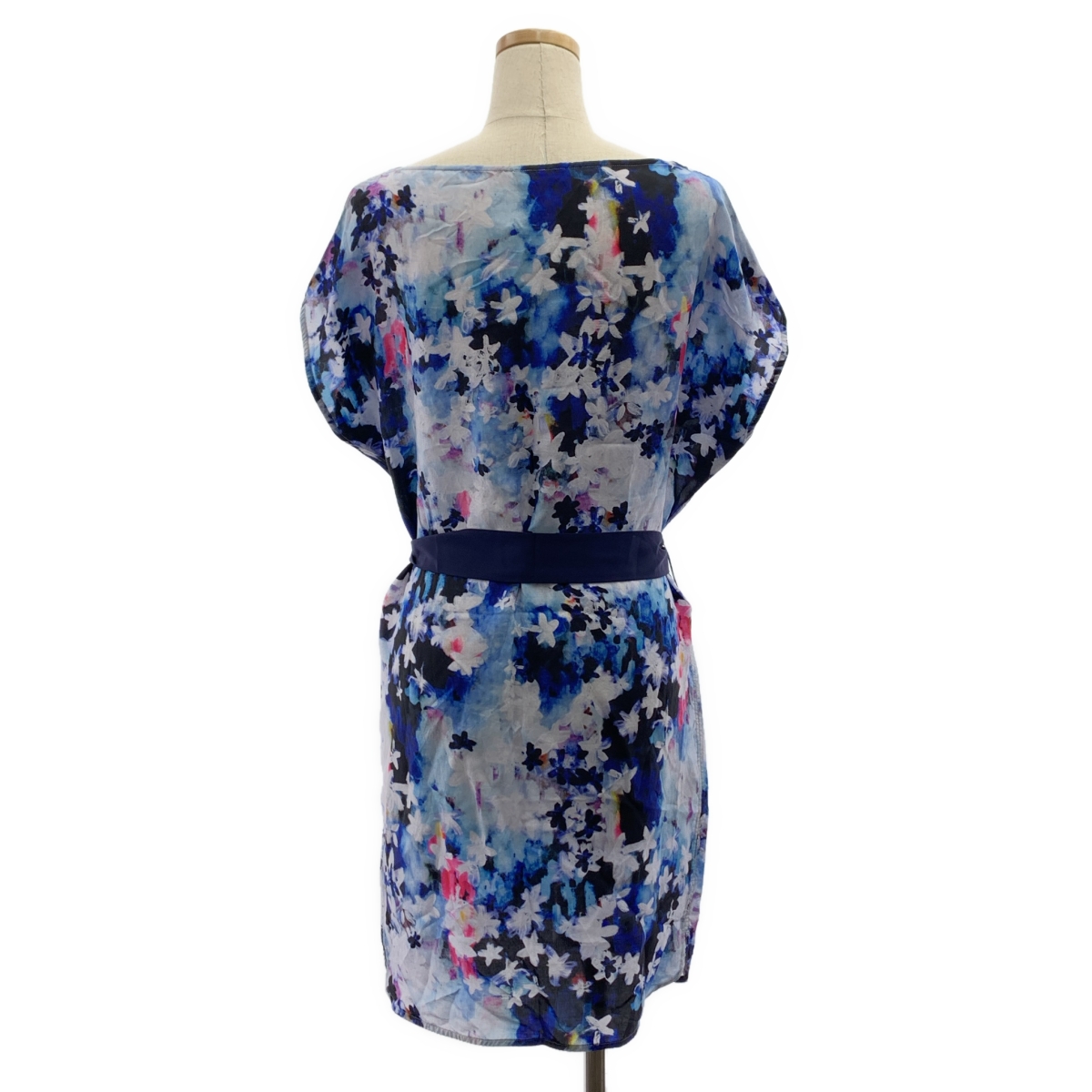 Paul Smith / ポールスミス 総柄 フラワー ベルテッド ドレス ワンピース