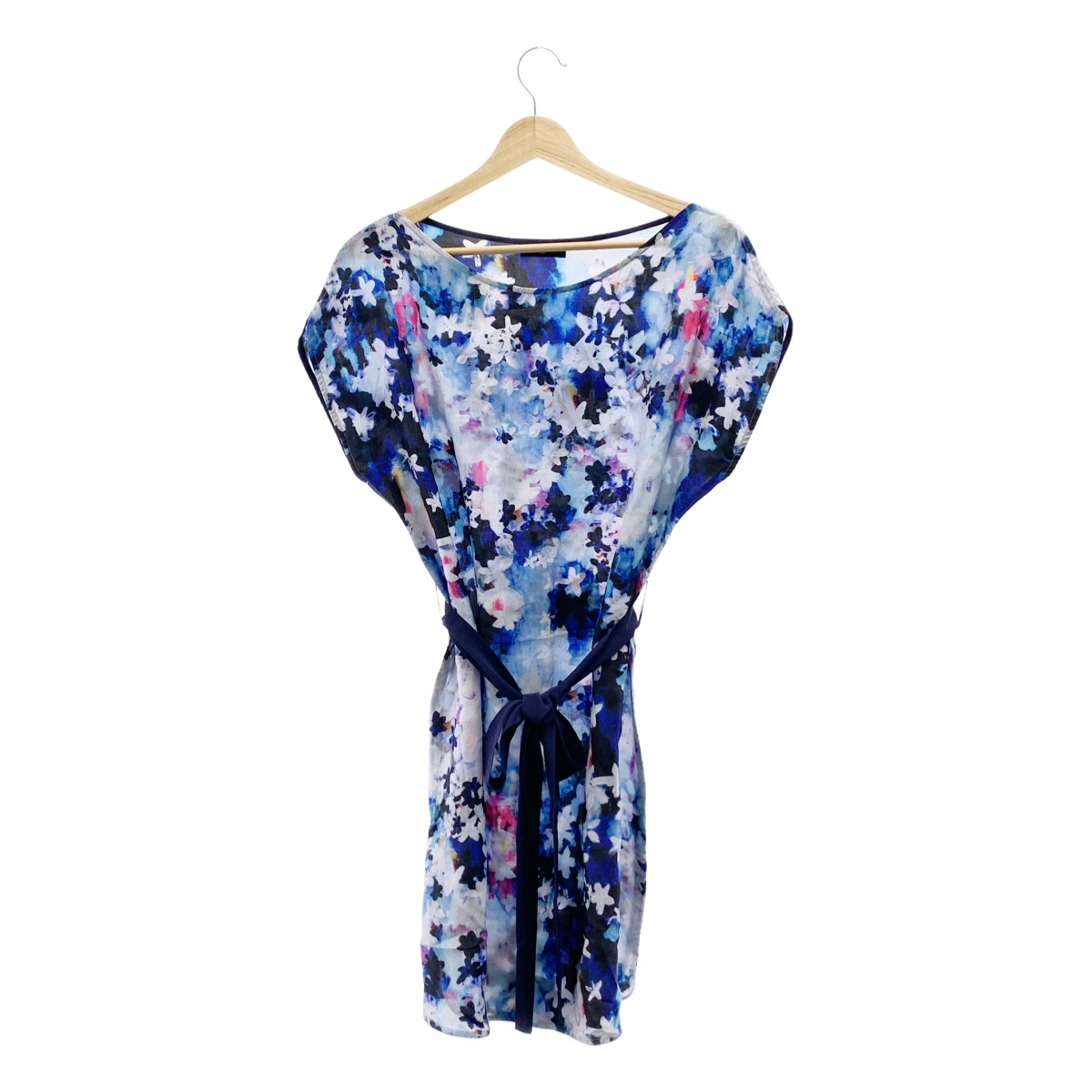 Paul Smith / ポールスミス 総柄 フラワー ベルテッド ドレス ワンピース