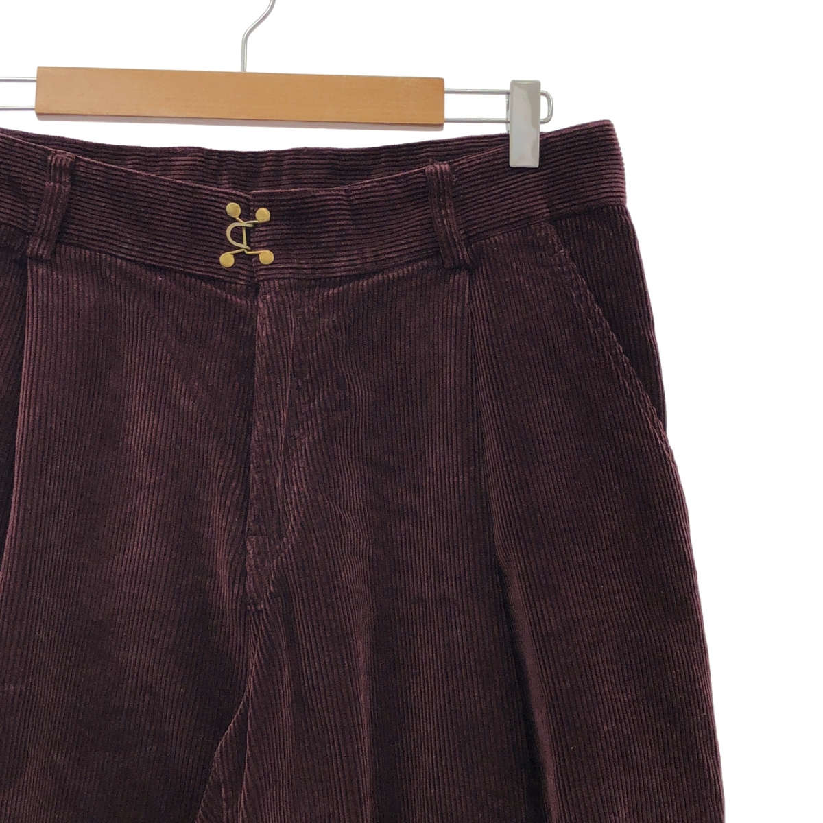 kolor / カラー コーデュロイ タック ワイドパンツ