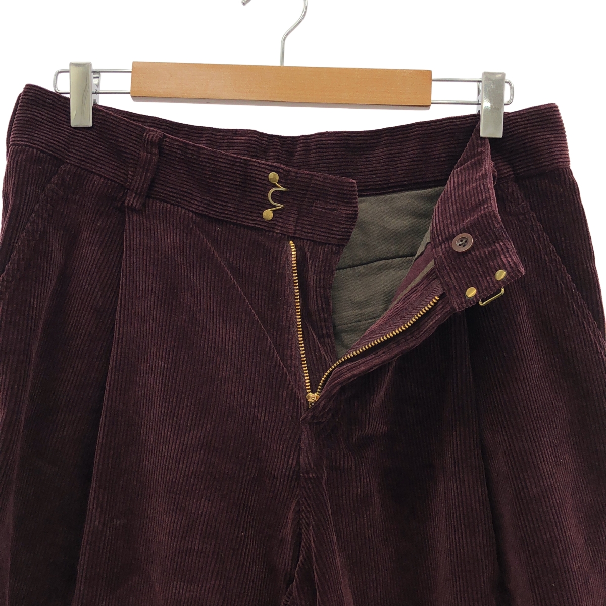 kolor / カラー コーデュロイ タック ワイドパンツ