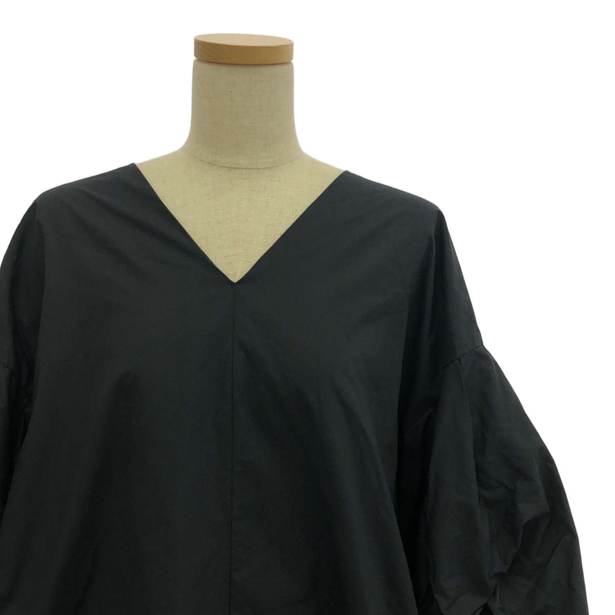 emmi atelier / エミアトリエ 袖バルーン コットン シャツワンピース