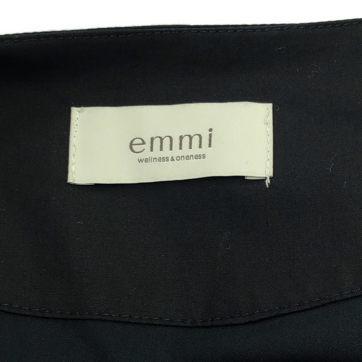 emmi atelier / エミアトリエ 袖バルーン コットン シャツワンピース