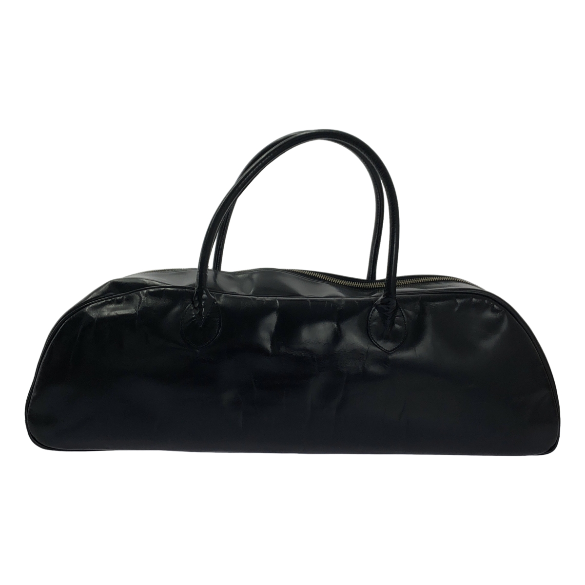 COMME des GARCONS / コムデギャルソン 牛革 カウレザー ロゴ ハンド ボストンバッグ