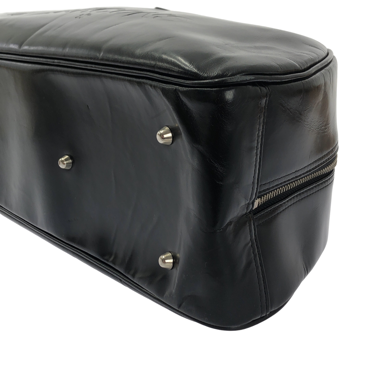 COMME des GARCONS / コムデギャルソン 牛革 カウレザー ロゴ ハンド ボストンバッグ