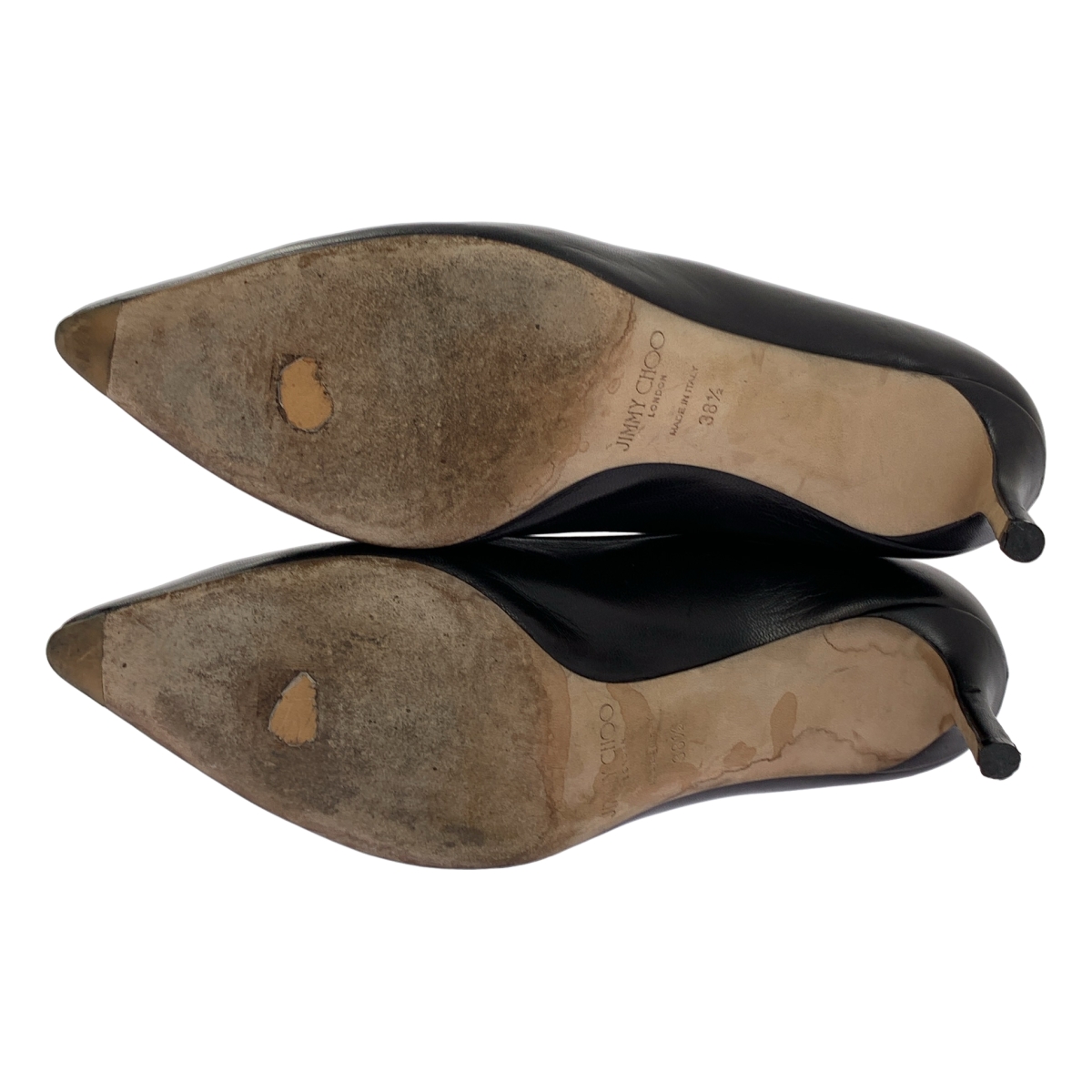 JIMMY CHOO / ジミーチュウ レザー ポインテッドトゥ ヒール パンプス