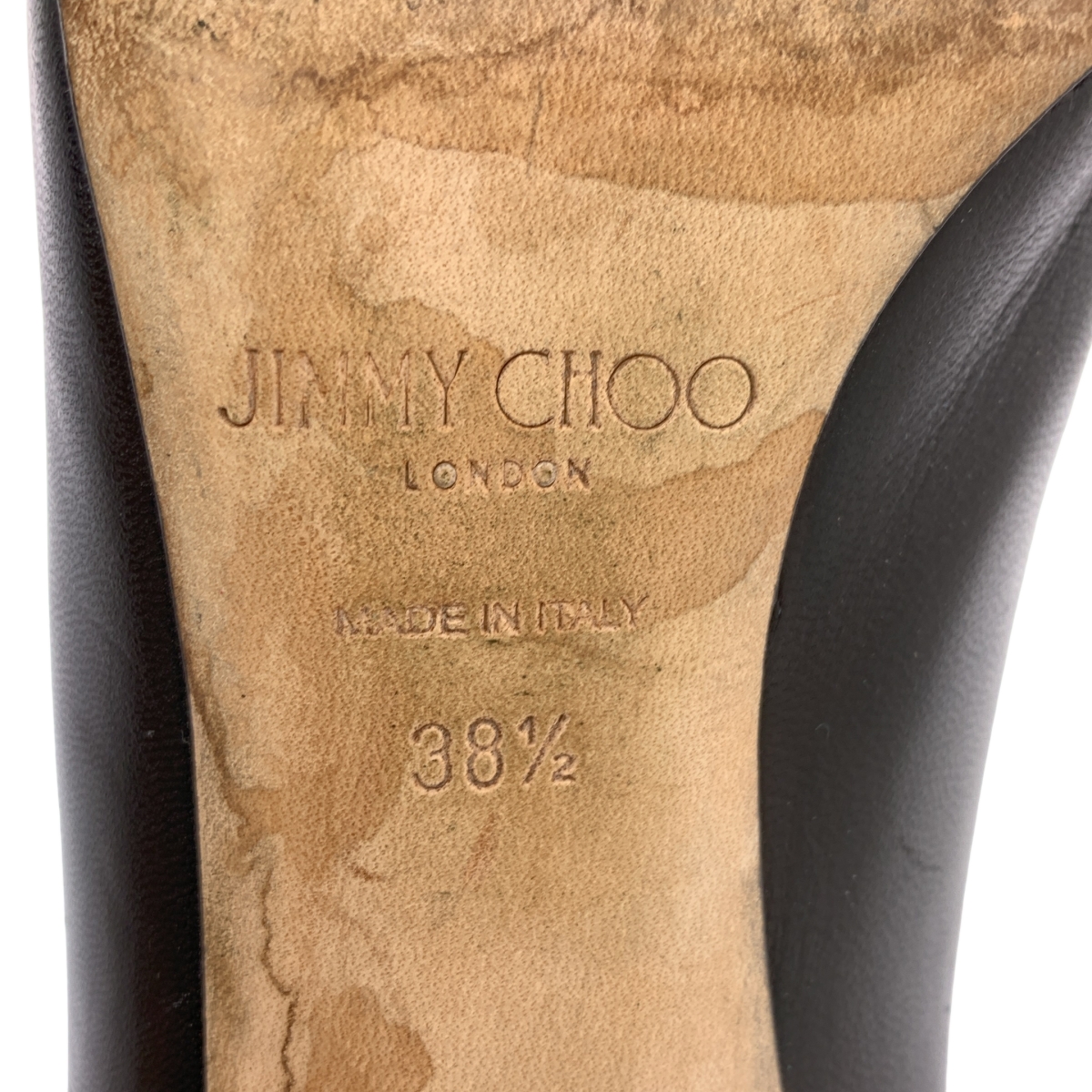 JIMMY CHOO / ジミーチュウ レザー ポインテッドトゥ ヒール パンプス