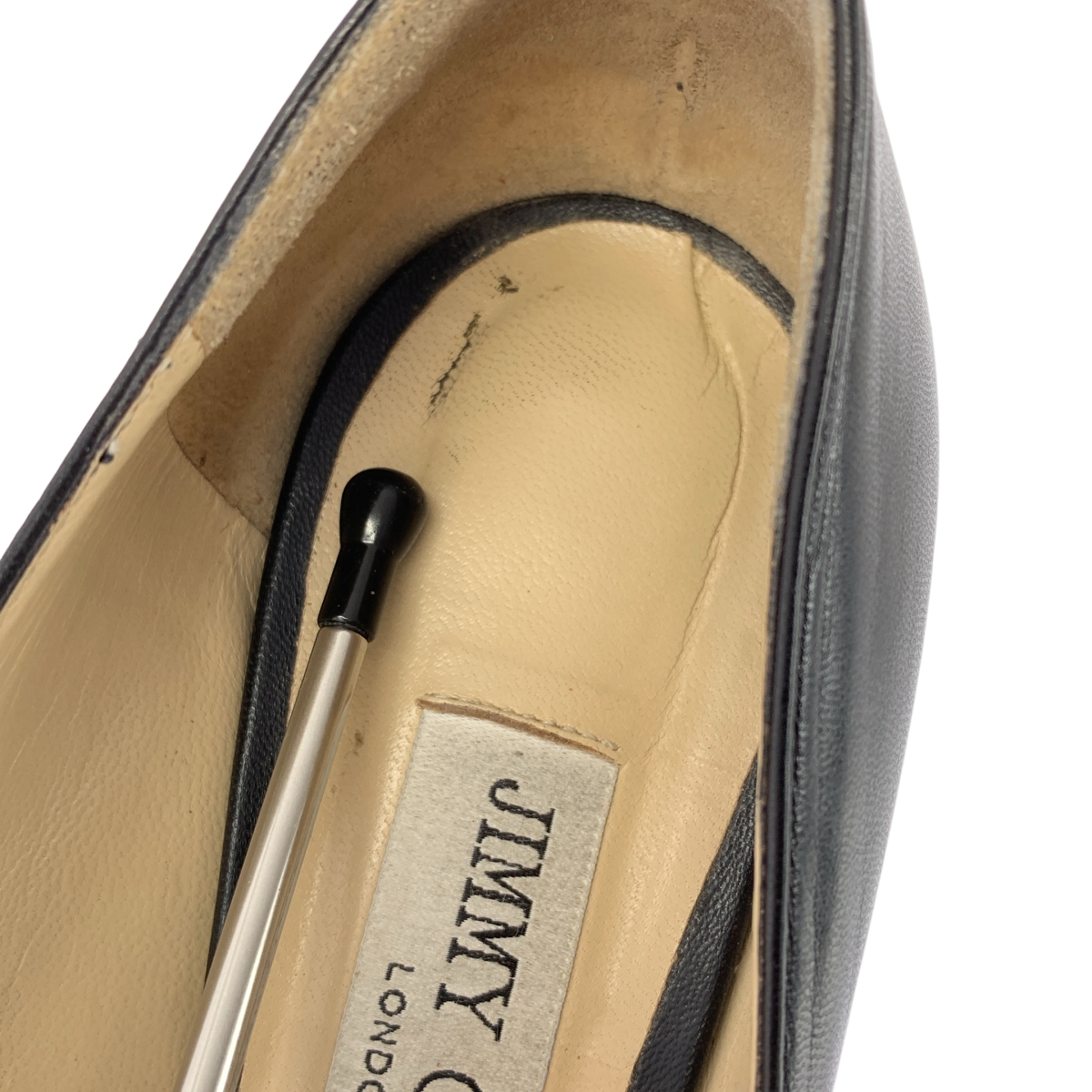 JIMMY CHOO / ジミーチュウ レザー ポインテッドトゥ ヒール パンプス