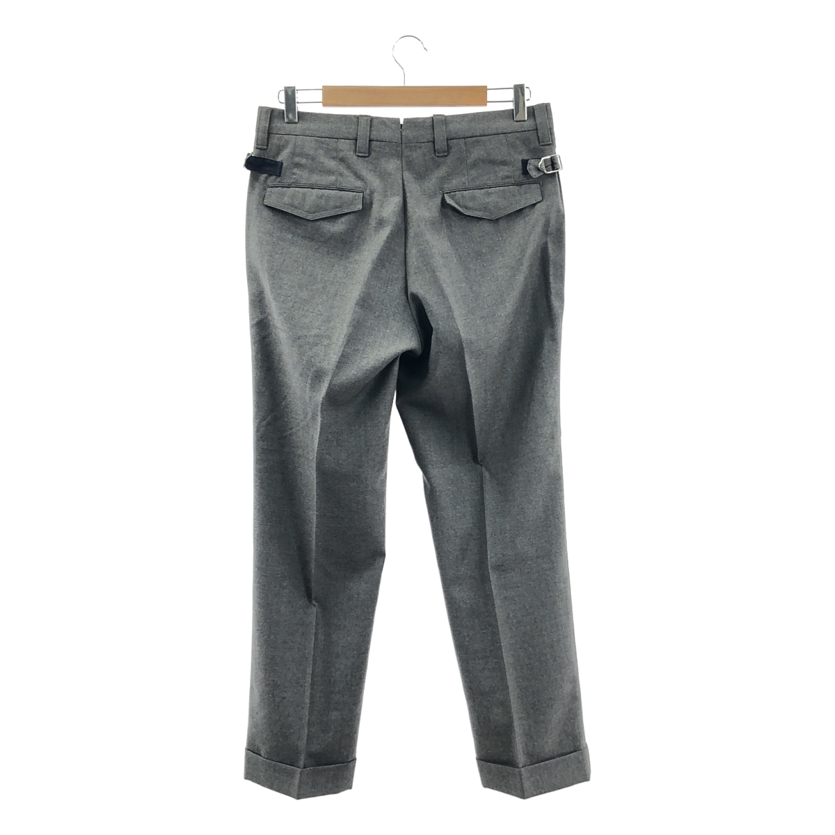 PT01 / ピーティーゼロウーノ × BEAMS F / ビームスエフ SUPER 100's SILVER CHINO / アジャスター スラックス パンツ