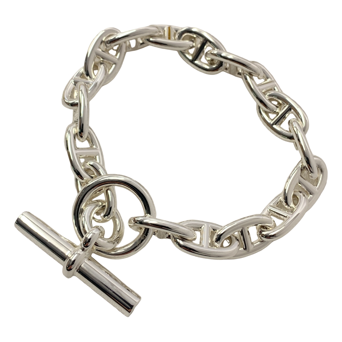 HERMES / エルメス Chaine d'Ancre シェーヌダンクルMM SV925 ブレスレット 17コマ
