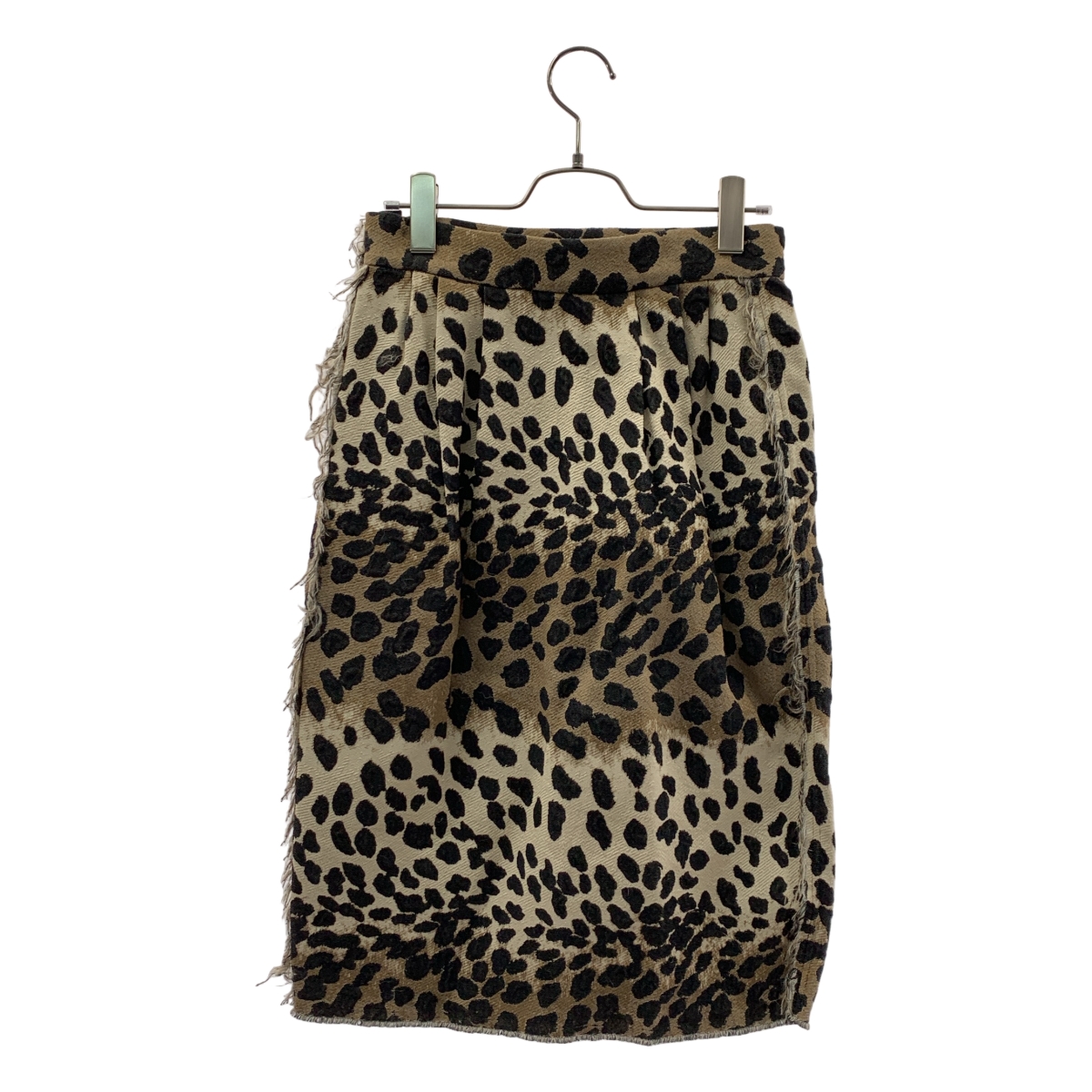 MADISON BLUE / マディソンブルー TUCK COCOON SKIRT ANIMAL JQ レオパード柄 ジャガード タック コクーンスカート