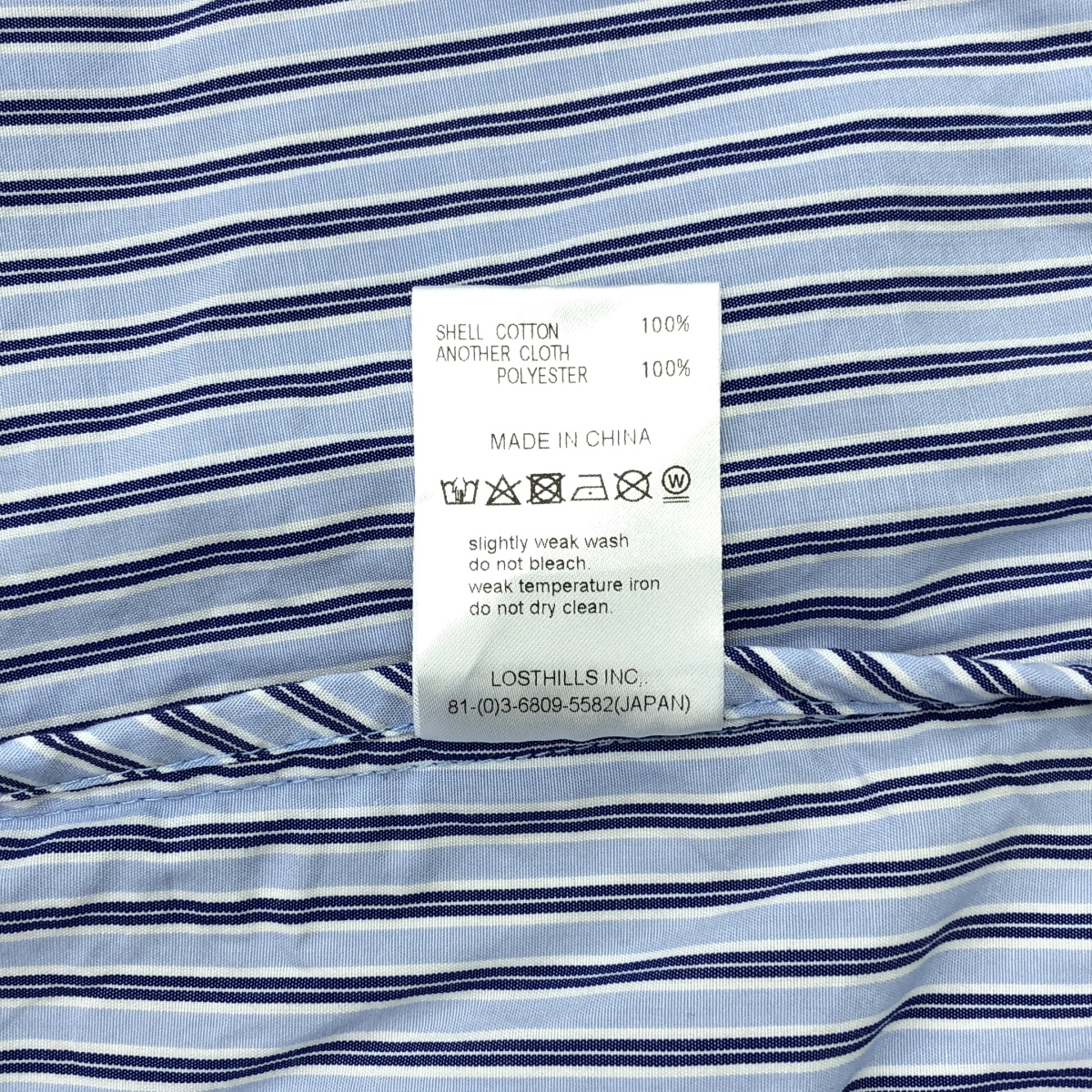 その他 COVERED SHIRTS コットン ストライプ カバードシャツ
