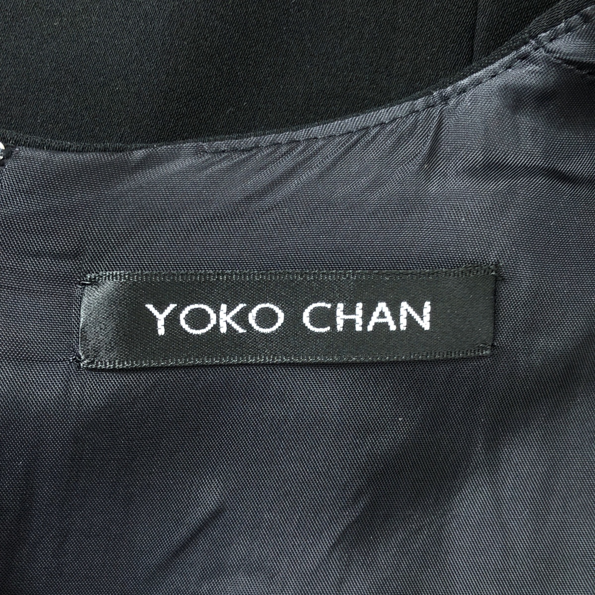 YOKO CHAN / ヨーコチャン ペプラム ノースリーブ ドレス ワンピース