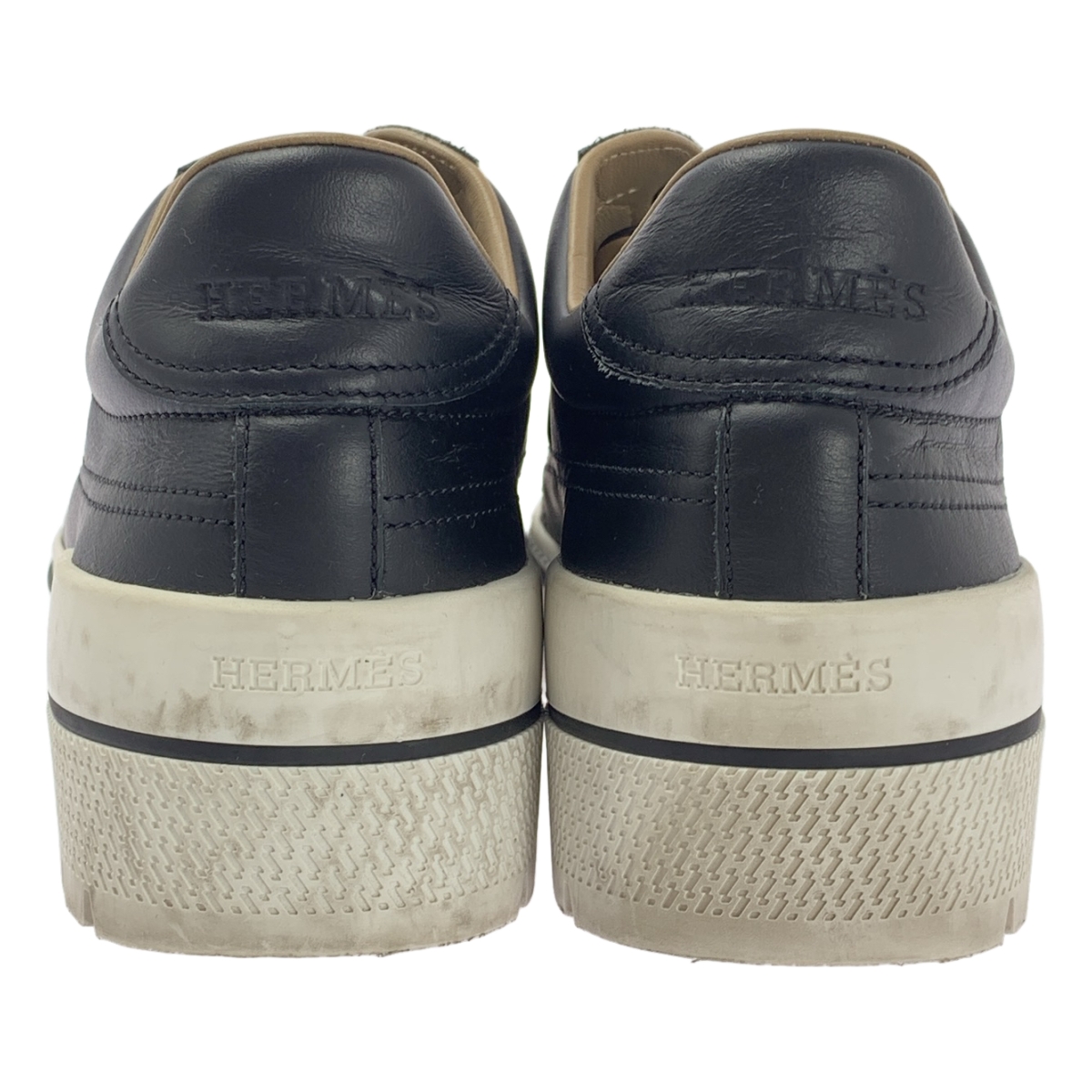 HERMES / エルメス VOLTAGE ボルテージ Hロゴ レザースニーカー