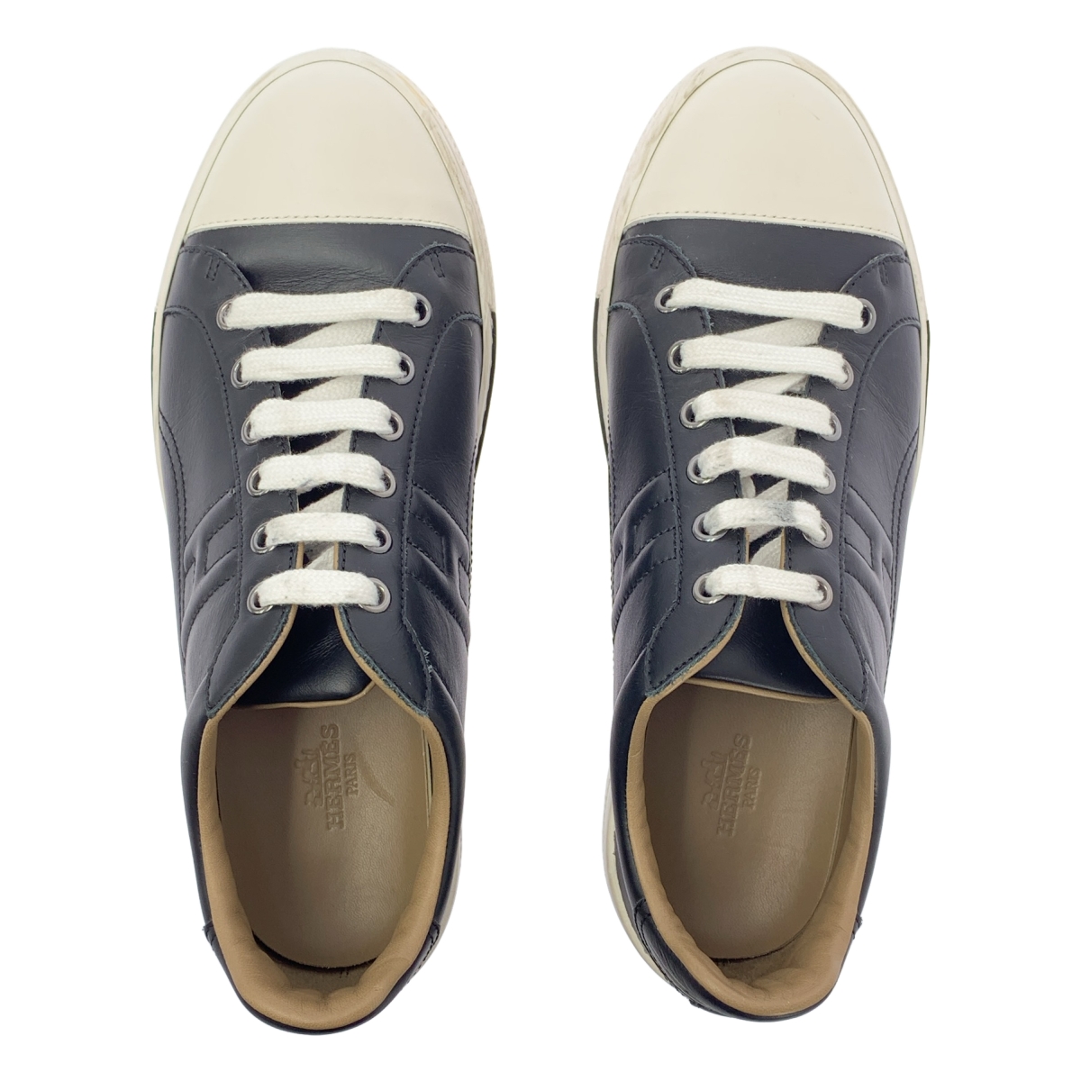 HERMES / エルメス VOLTAGE ボルテージ Hロゴ レザースニーカー