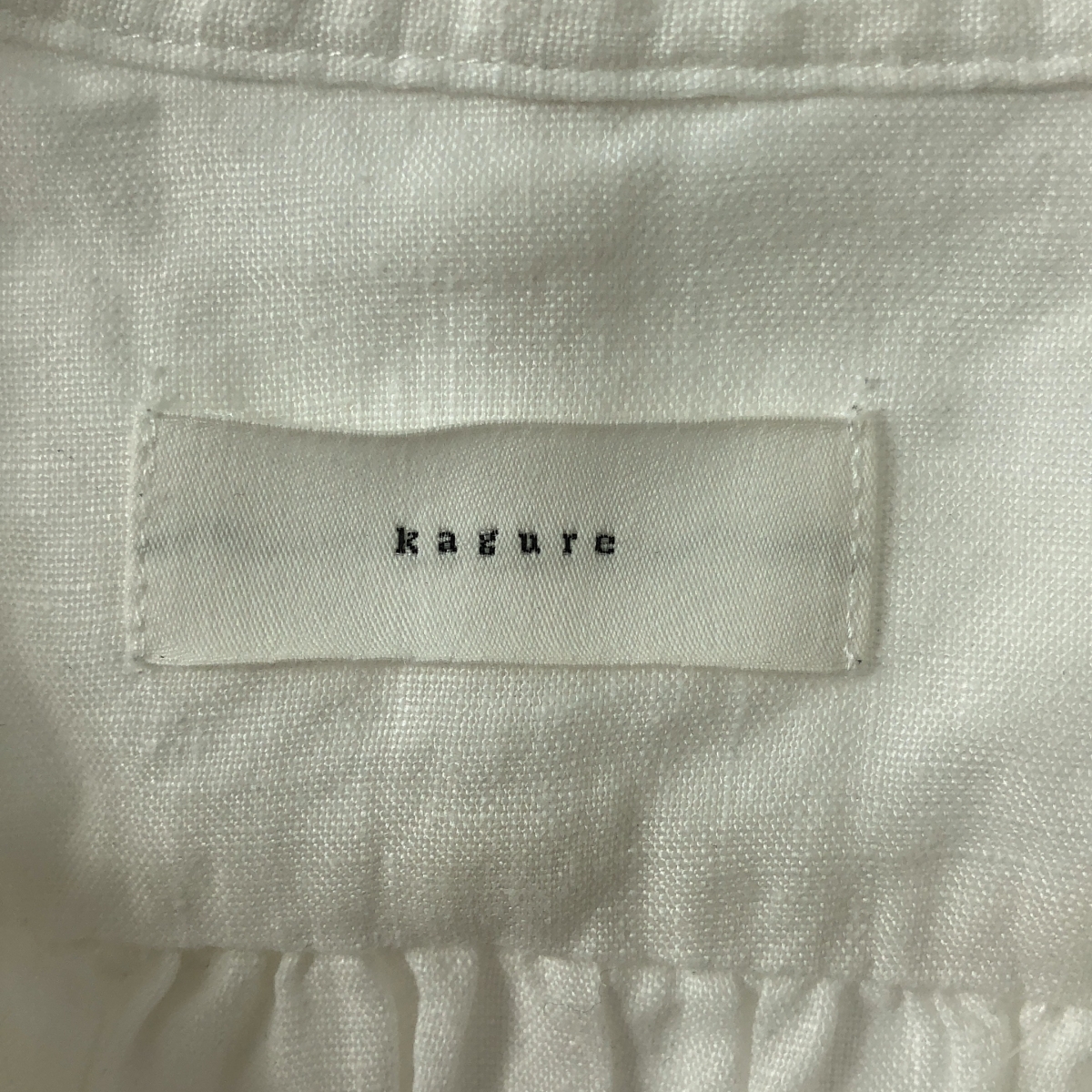 kagure / かぐれ リネン チュニック シャツ