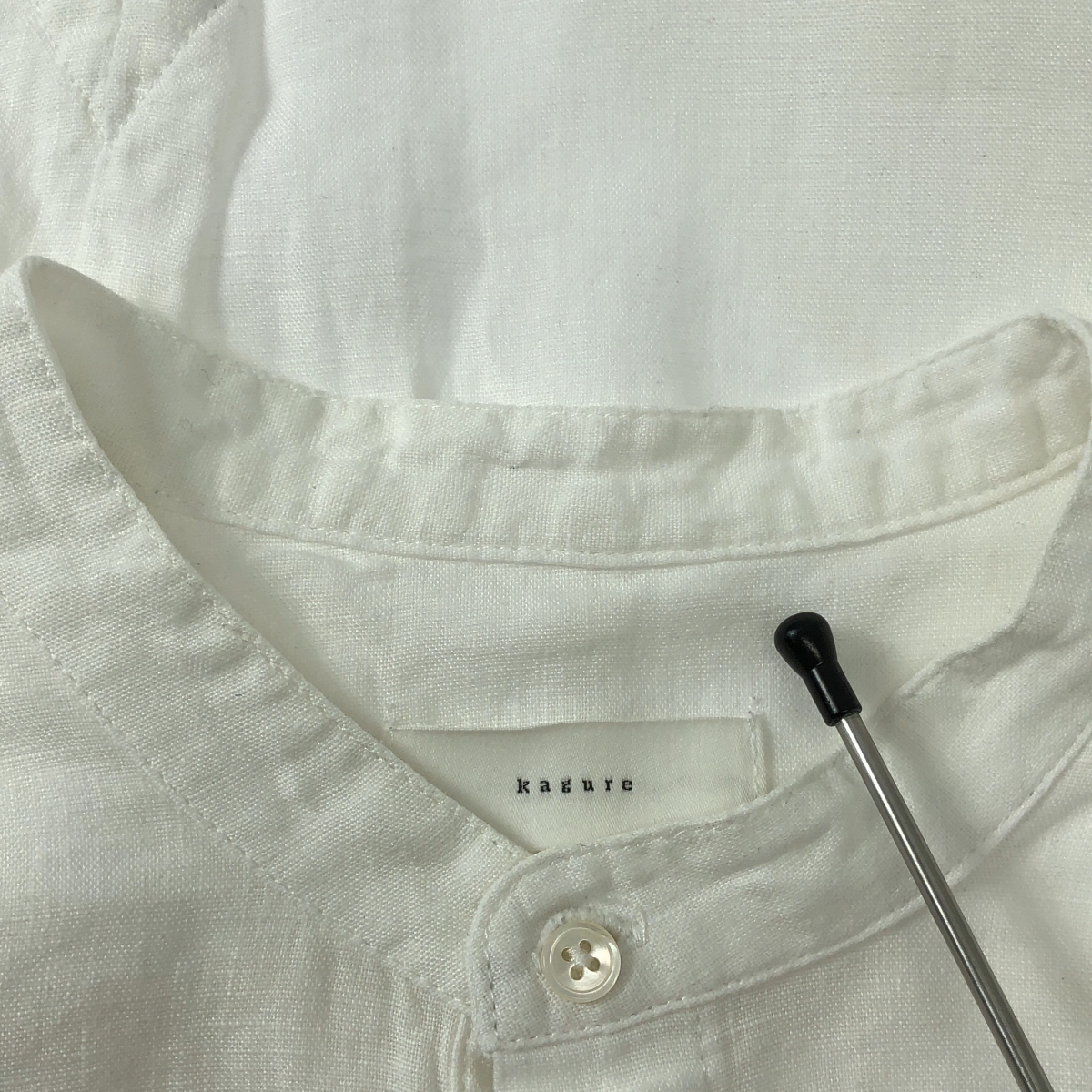 kagure / かぐれ リネン チュニック シャツ