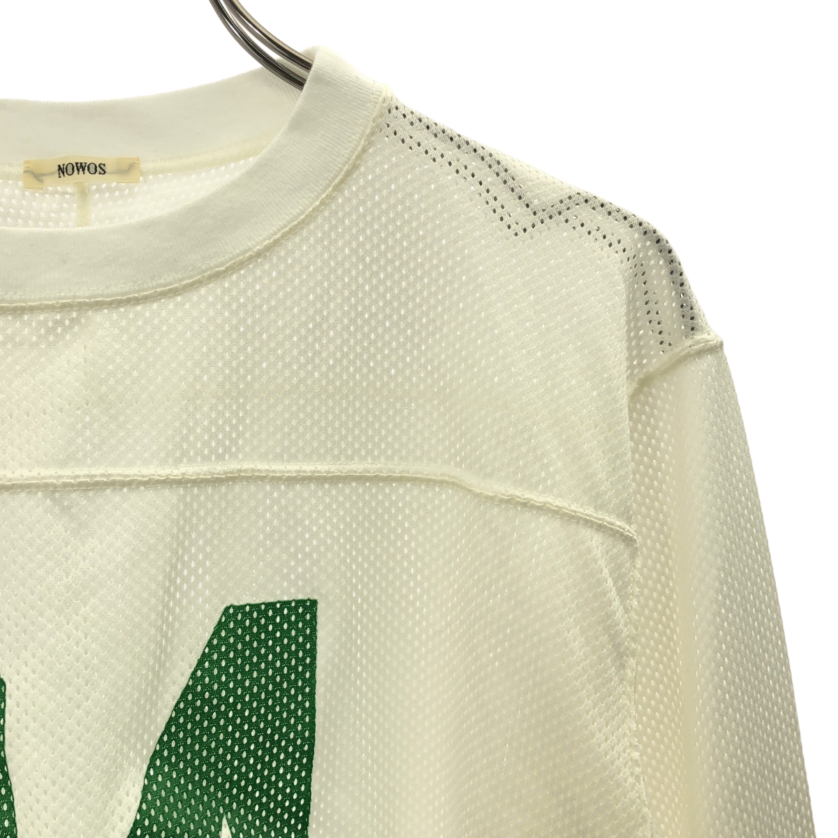 NOWOS / ノーウォス mesh T-shirt メッシュ ナンバリング カットソー
