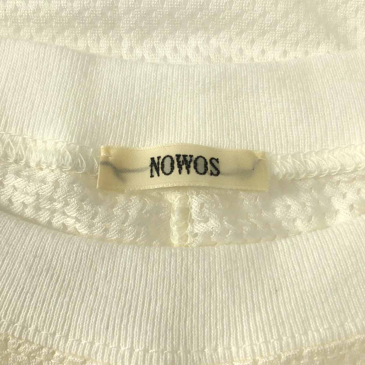 NOWOS / ノーウォス mesh T-shirt メッシュ ナンバリング カットソー