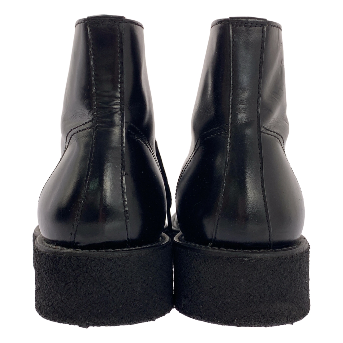 REGULATION Yohji Yamamoto / レギュレーションヨウジヤマモト GLASS LEATHER DEMI BOOTS / レザー レースアップ デミブーツ 革靴