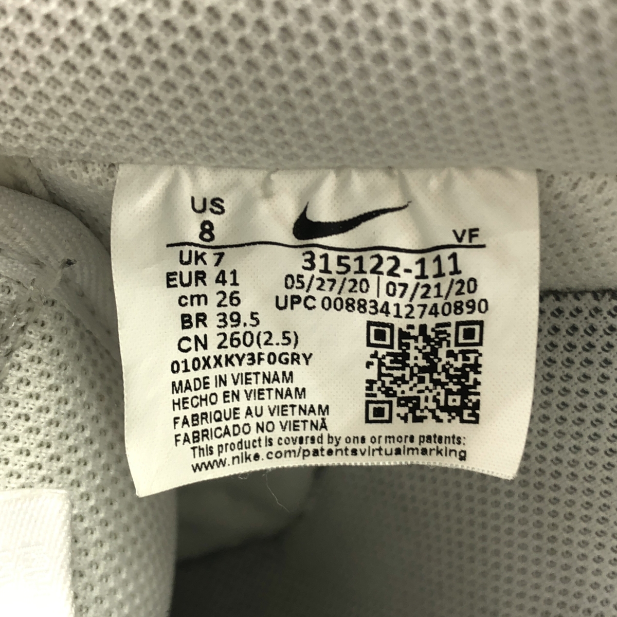 NIKE / ナイキ AIR FORCE 1 LOW / 315122-111 エアフォース レザー スニーカー